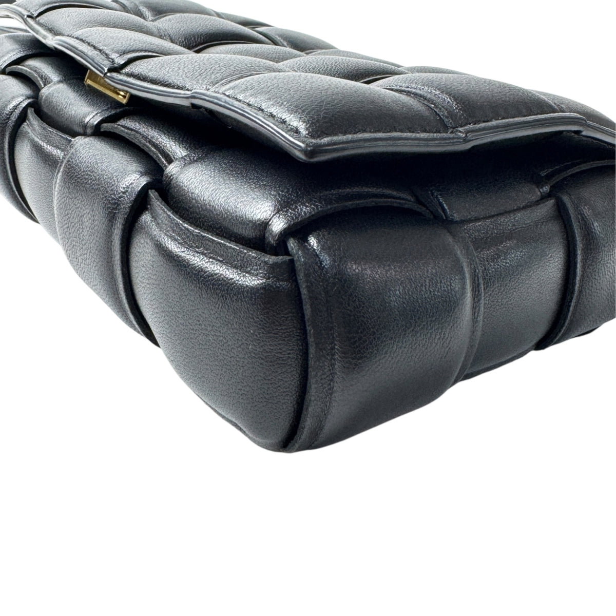 Bottega Veneta Black Leather Shoulder Bag (Pre-Owned)