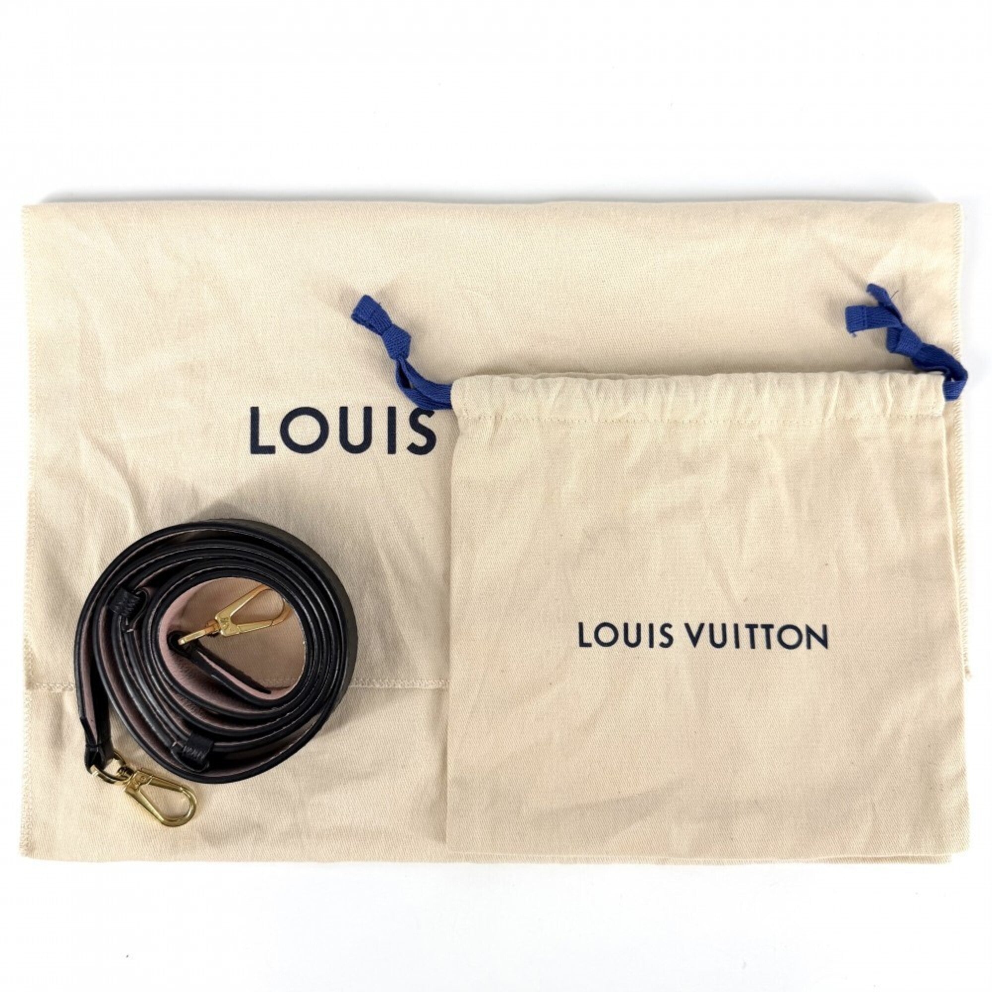 Louis Vuitton Black Ivory Leather Handbag Shoulder Bag (Pre-Owned)
