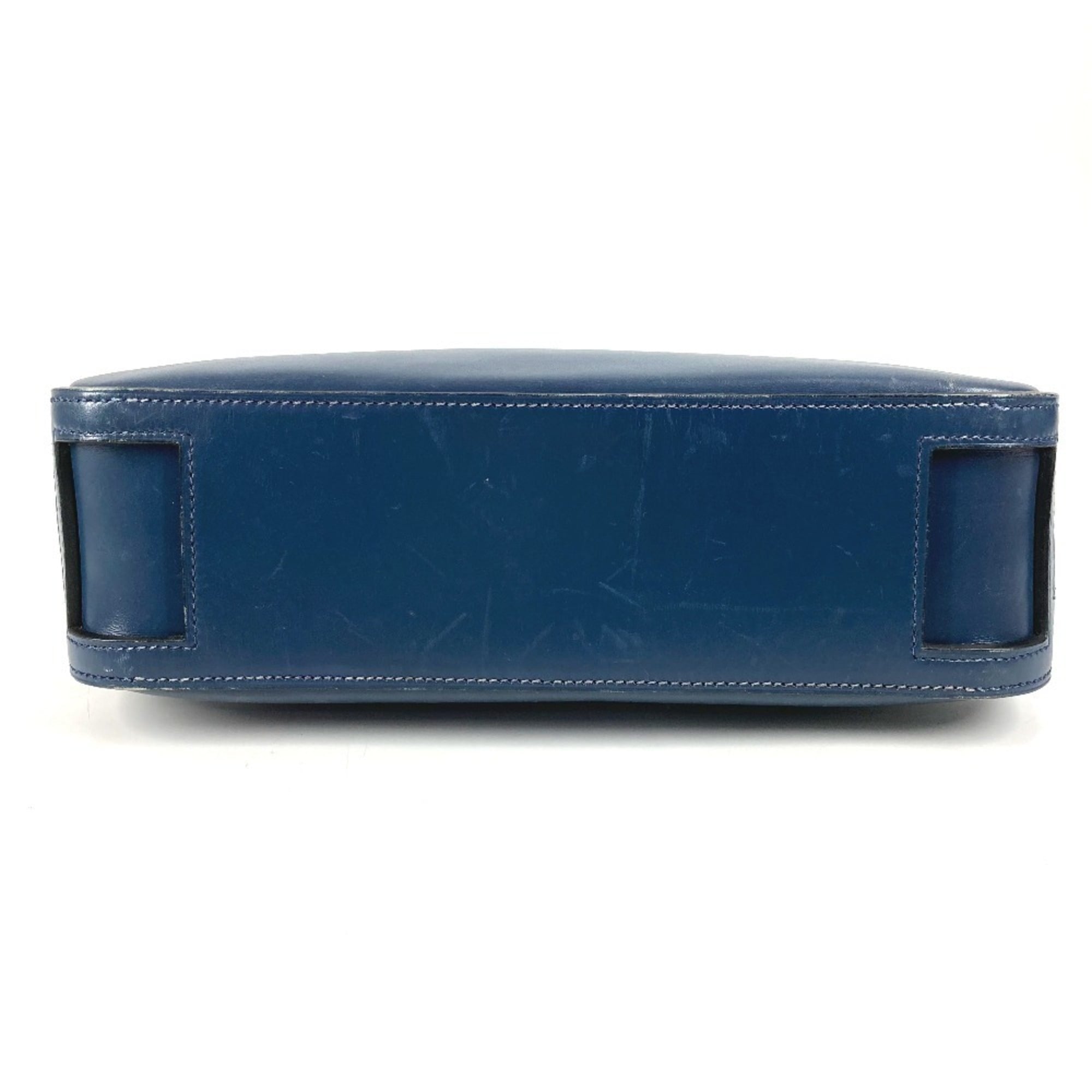 Hermes Escapada Navy Leather Briefcase (Pre-Owned)