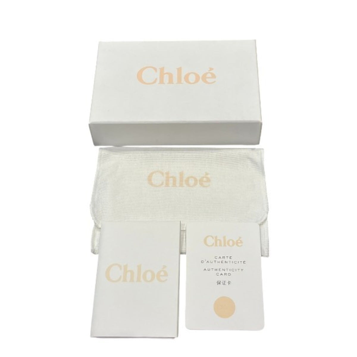 Chloé Red Color Leather Wallet (Tri-Fold) (Pre-Owned)