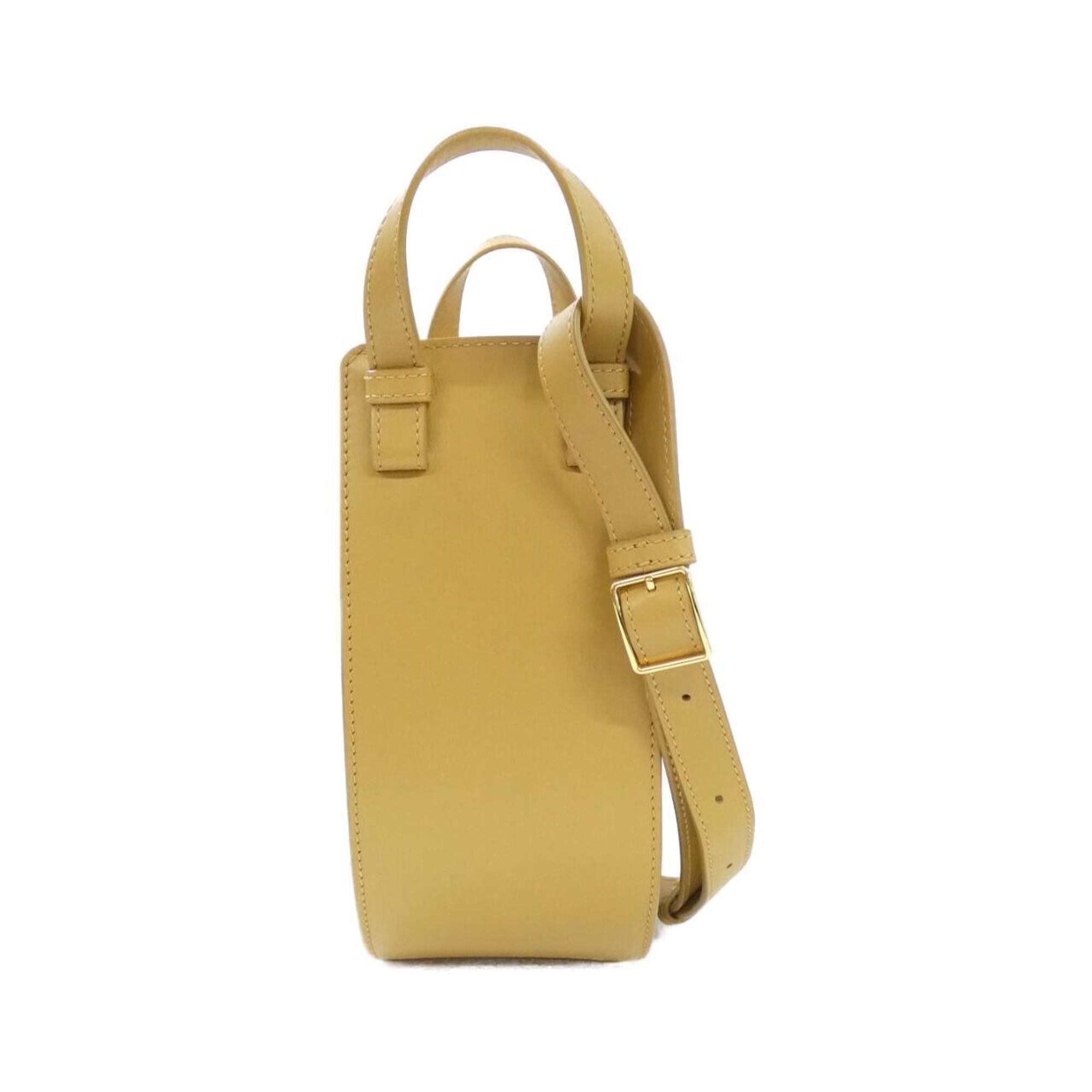 Loewe Yellow Leather Handbag (Pre-Owned)
