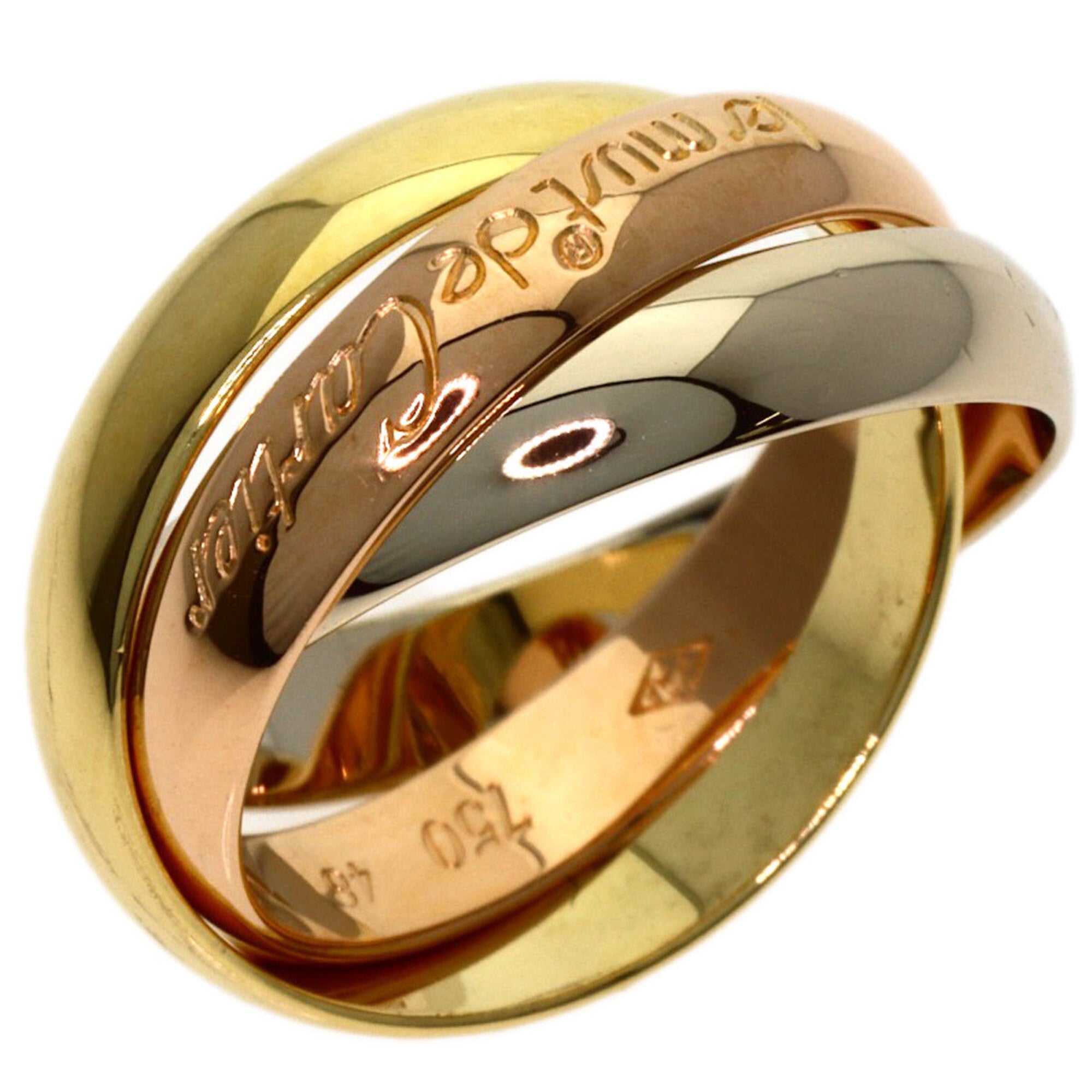 Cartier Yellow Gold (18K) Pink Gold (18K) White Gold (18K) Band Ring (Pre-Owned)