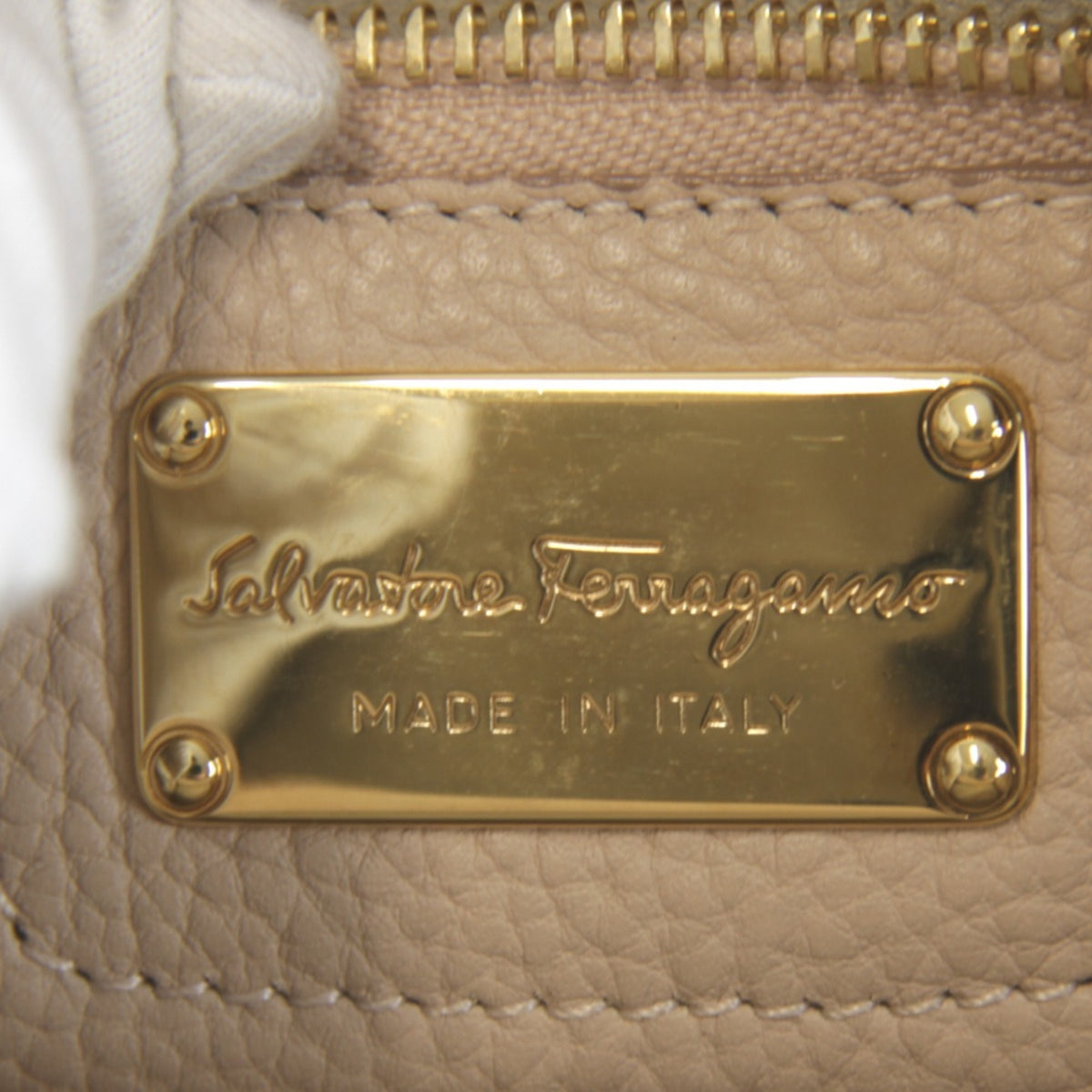 Salvatore Ferragamo Pink Leather Handbag (Pre-Owned)