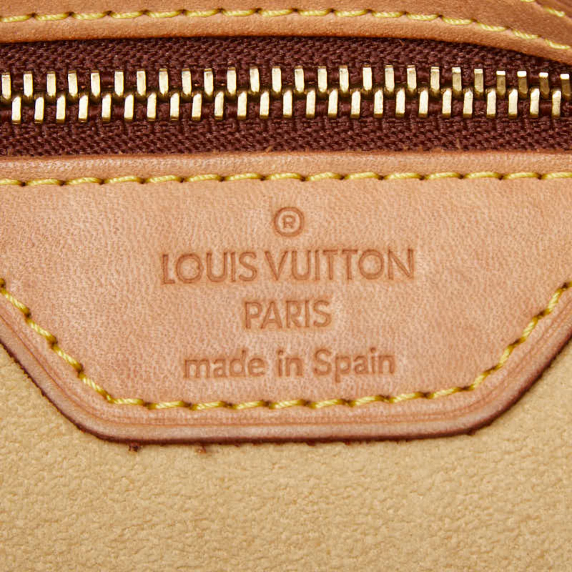 Louis Vuitton Monogram Brown Pvc Leather Handbag Shoulder Bag (Pre-Owned)