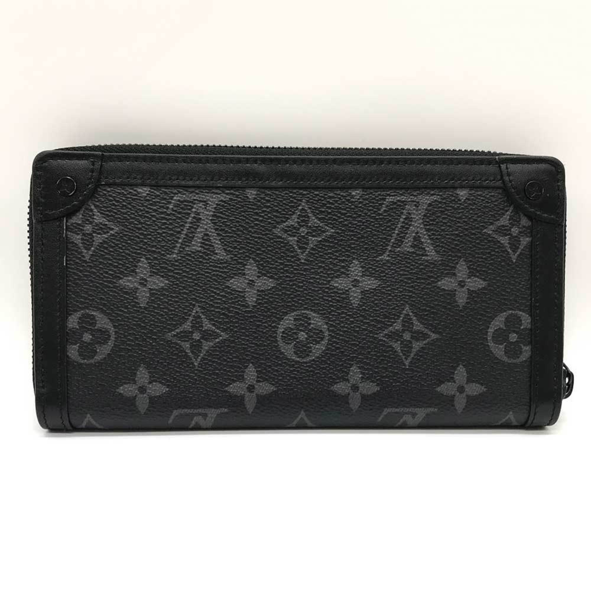 Louis Vuitton Black Monogram Eclipse Monogram Eclipse Long Wallet (Bi-Fold) (Pre-Owned)