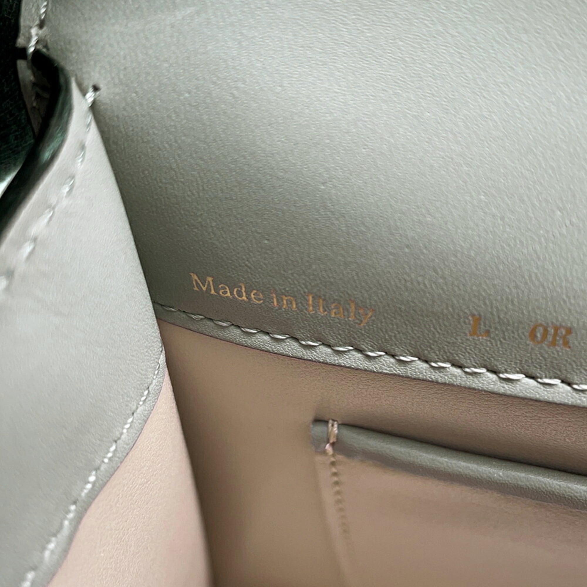 Valextra Light Gray Leather Handbag (Pre-Owned)