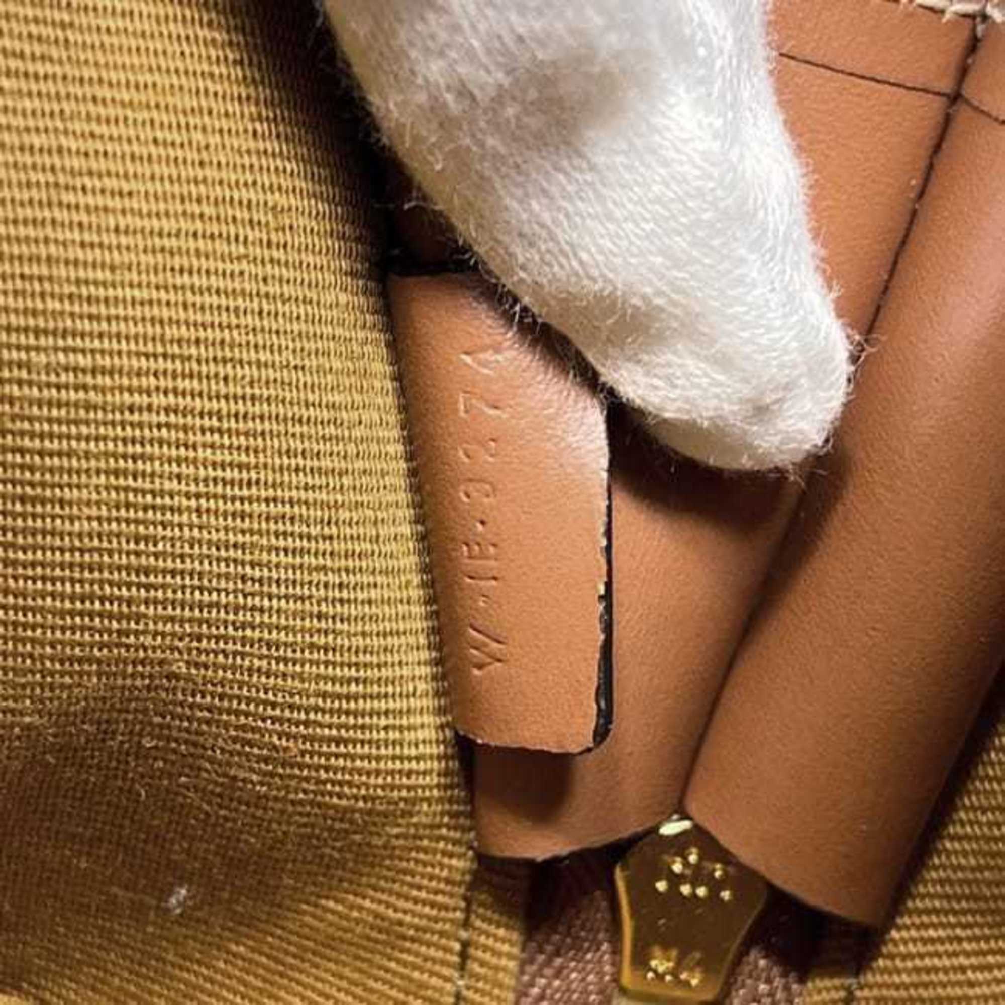 Celine Brown White Pvc Leather Pouch (Pre-Owned)