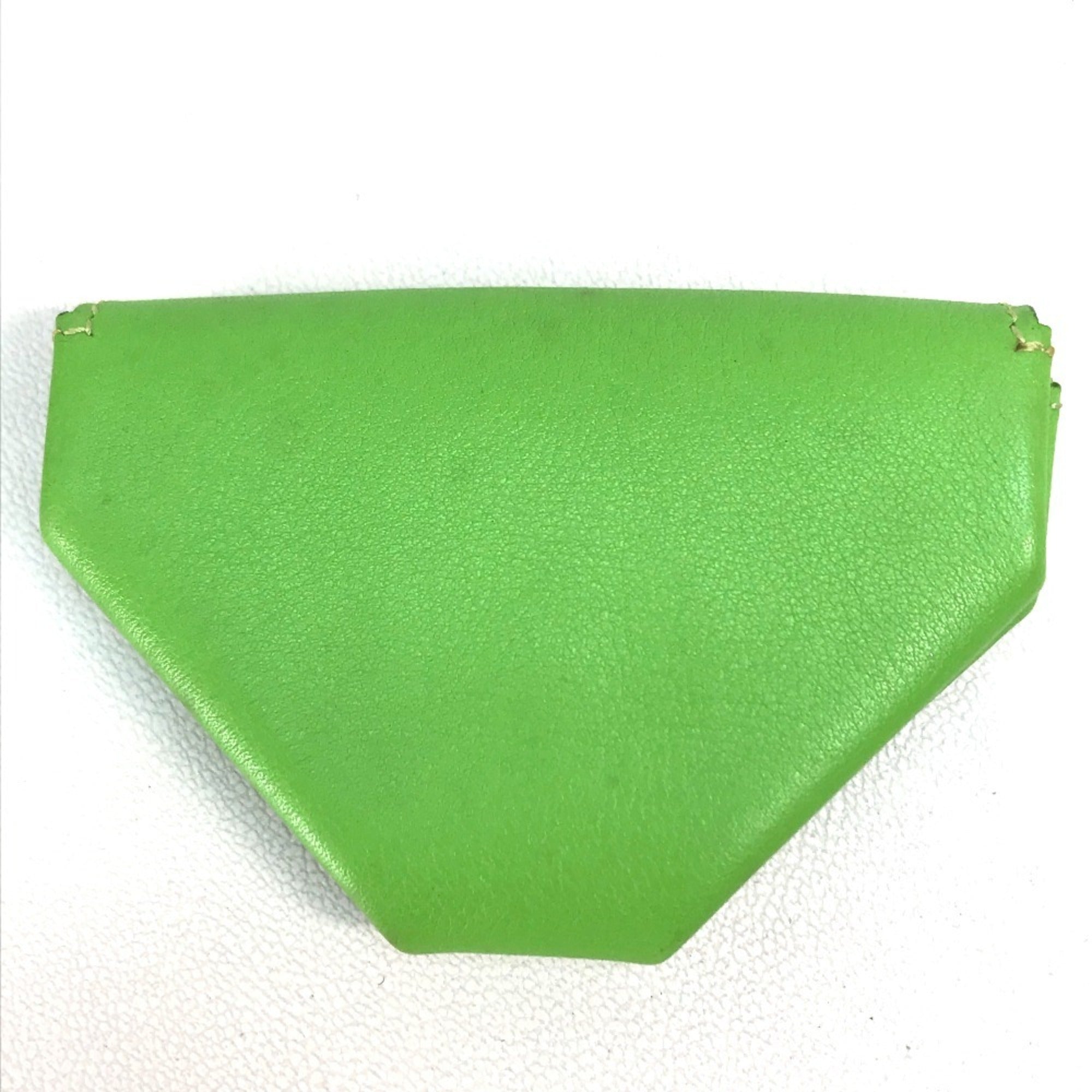 Hermes Le 24 Apple Green Light Green Swift Leather Coin Purse/Coin Case (Pre-Owned)