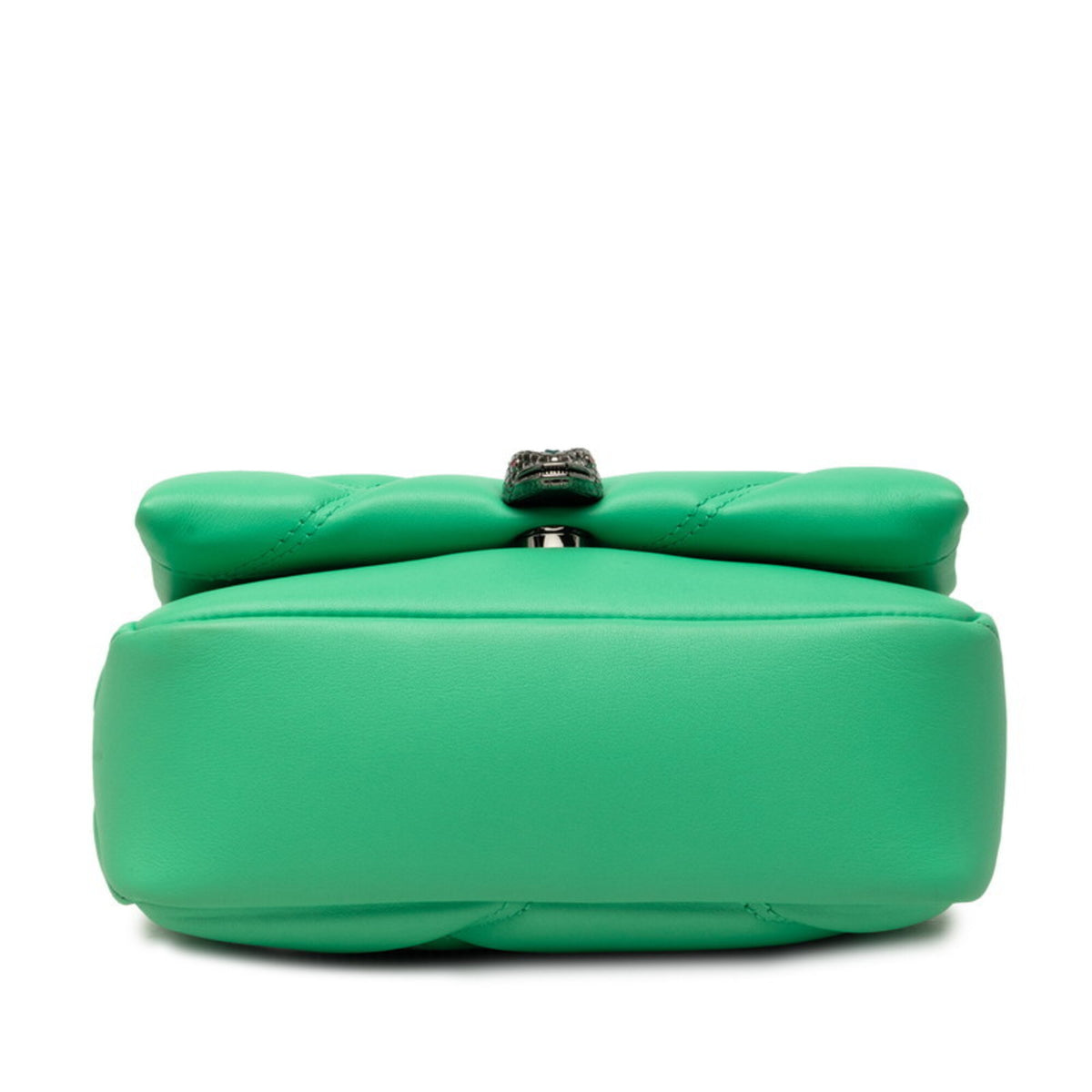 Bvlgari Green Leather Handbag Shoulder Bag (Pre-Owned)