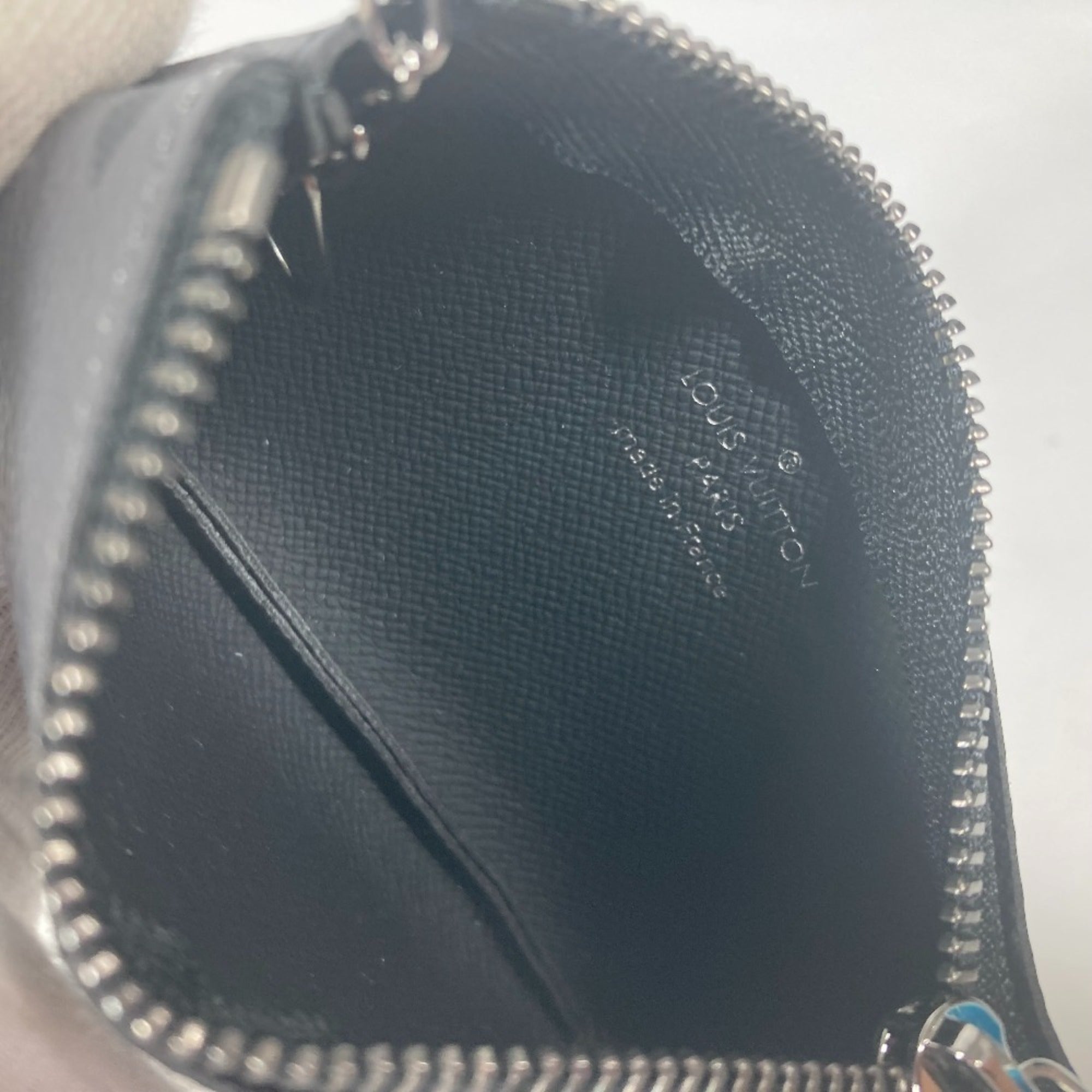 Louis Vuitton Black Monogram Eclipse Coin Purse/Coin Case (Pre-Owned)