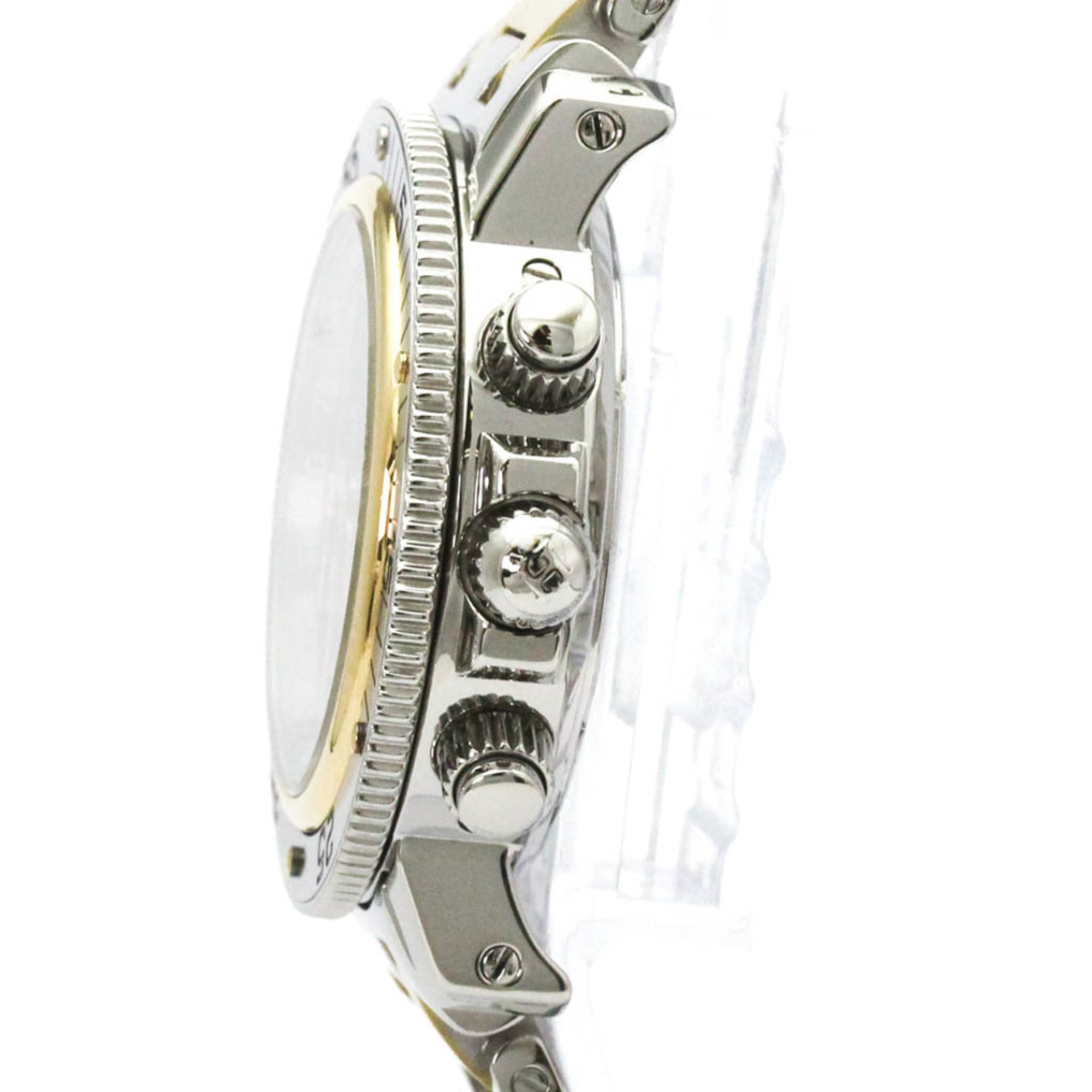 Hermes Clipper Chronograph Quartz Watch Stainless Steel Watch (Pre-Owned)