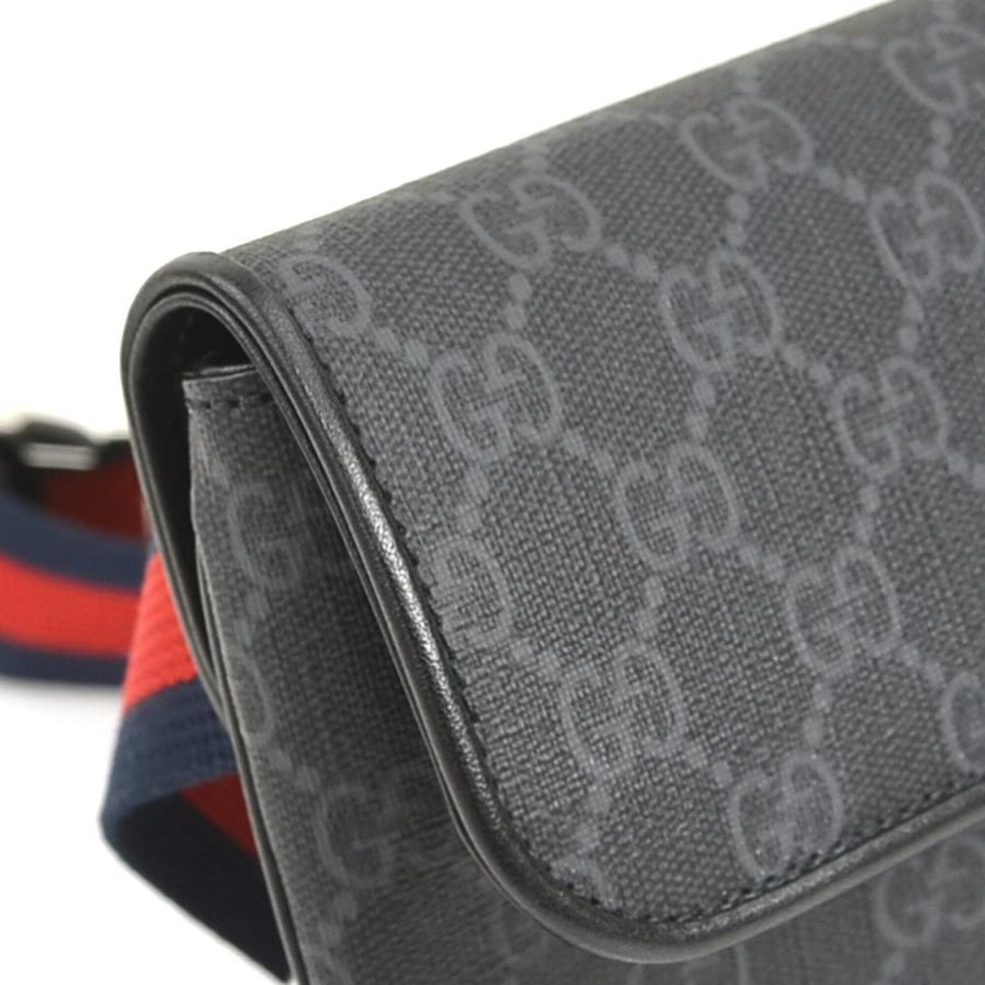Gucci Black Gg Supreme Fanny Pack (Pre-Owned)