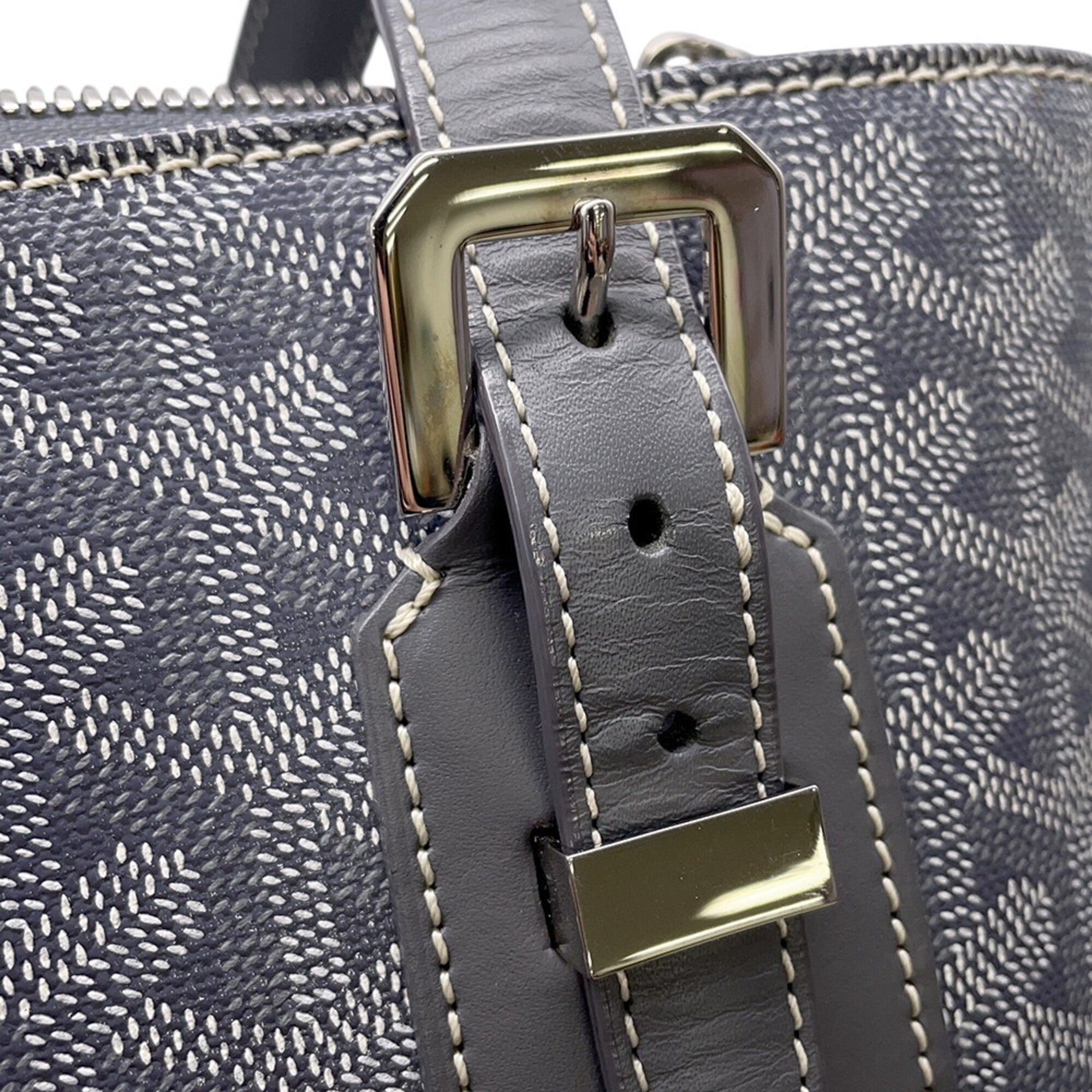 Goyard Gray White Pvc Handbag Shoulder Bag (Pre-Owned)