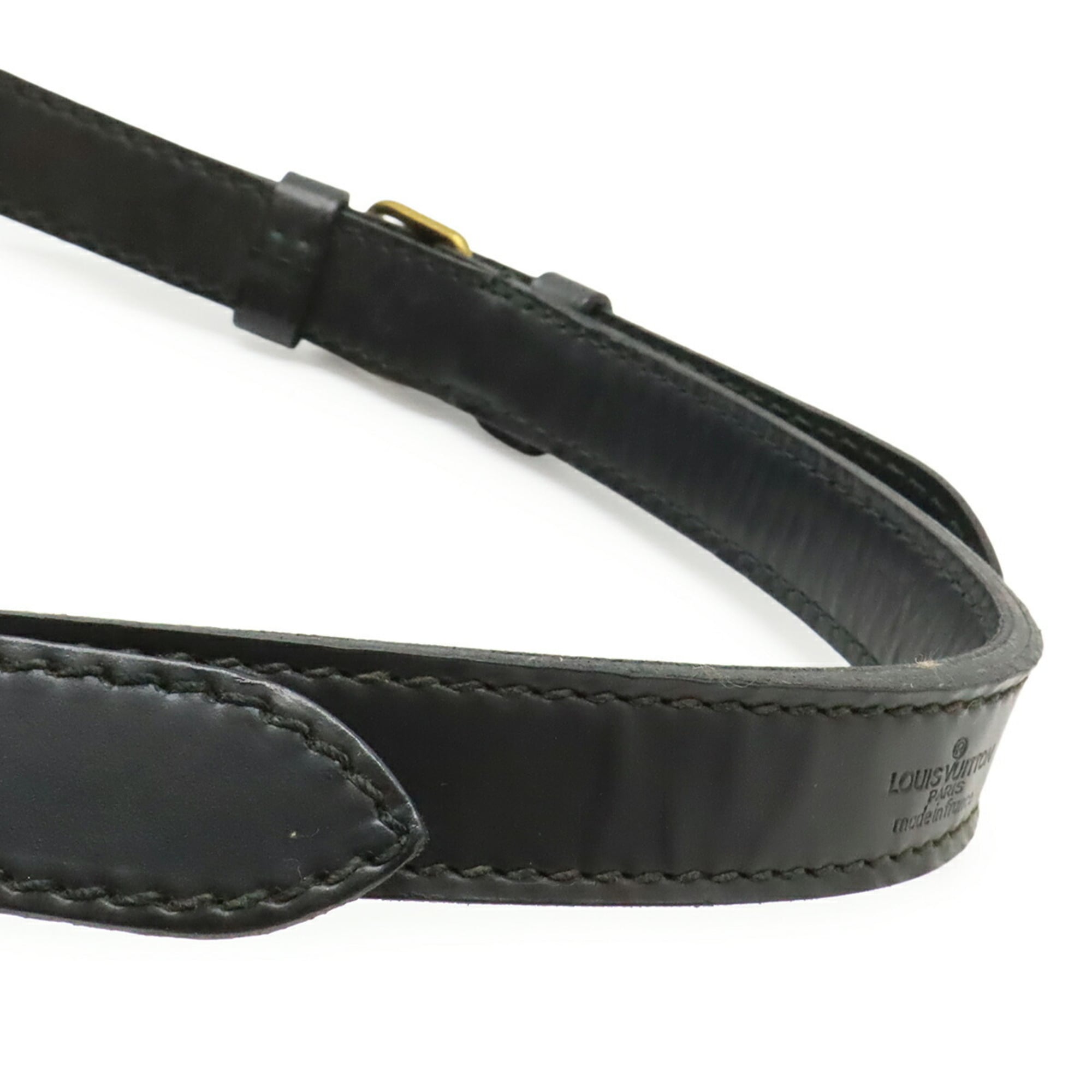Louis Vuitton Black Noir Epi Leather Shoulder Bag (Pre-Owned)