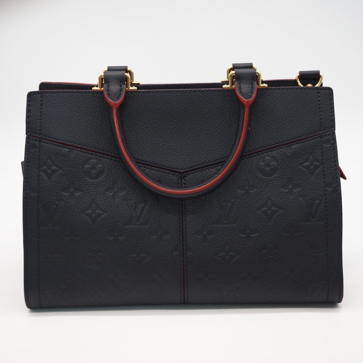 Louis Vuitton Monogram Empreinte Marine Rouge Monogram Navy Red Color Monogram Empreinte Handbag (Pre-Owned)