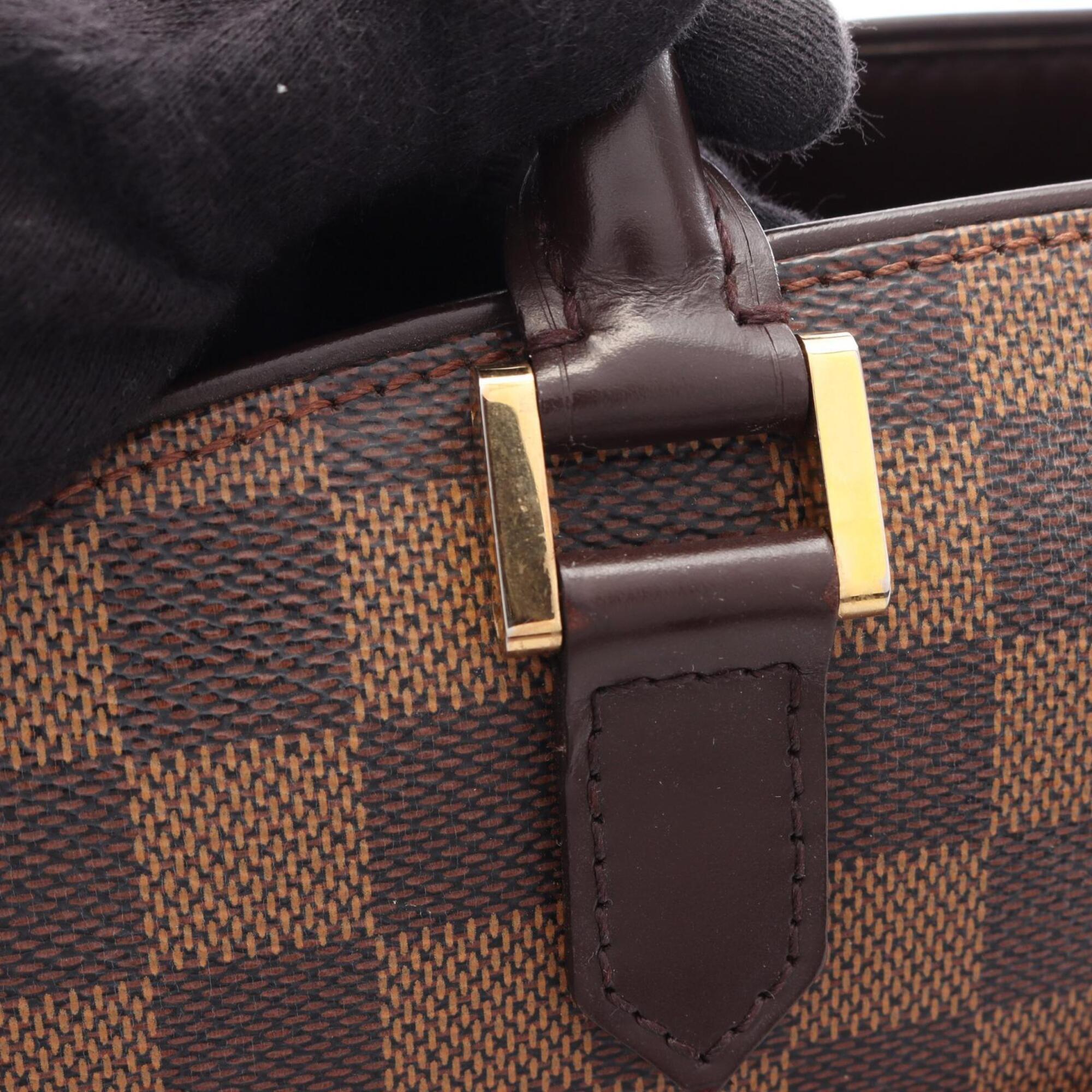 Louis Vuitton Brown Ebene Coated Canvas Leather Handbag (Pre-Owned)