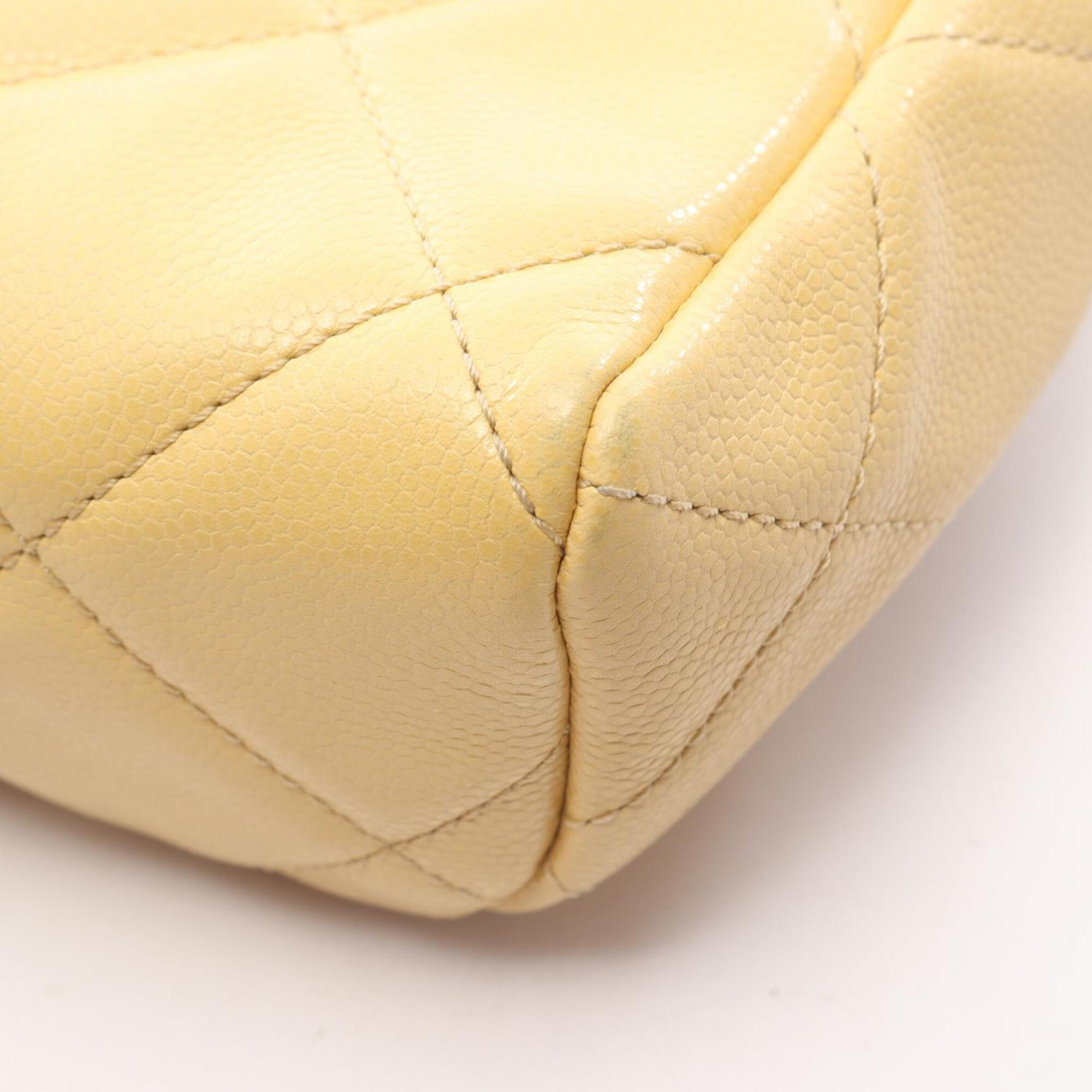 Chanel Yellow Leather Shoulder Bag (Pre-Owned)