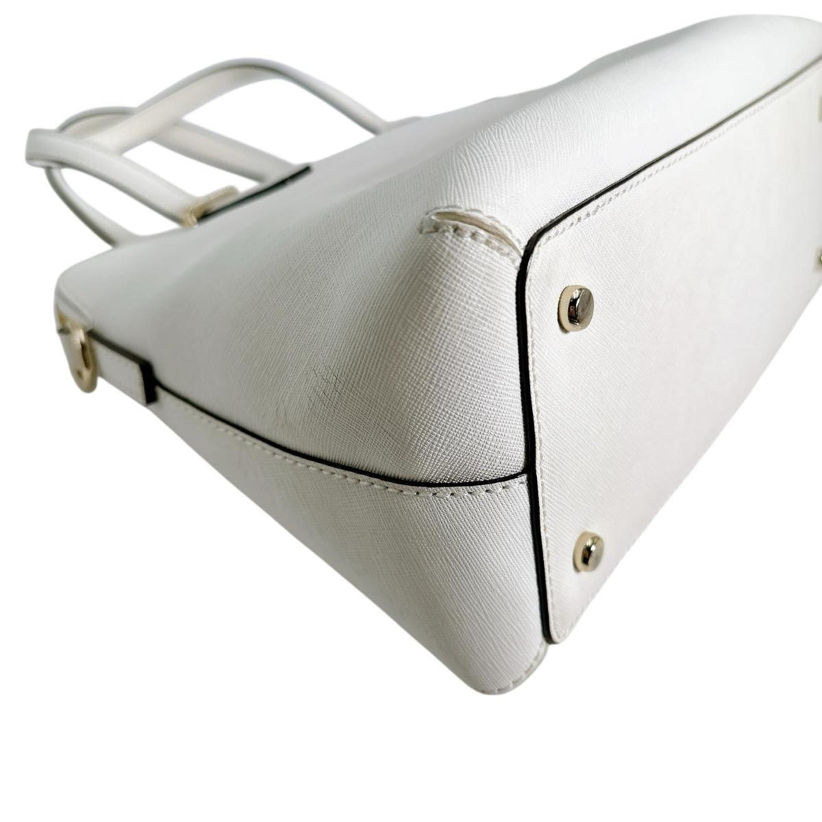 Kate Spade White Leather Handbag Shoulder Bag (Pre-Owned)