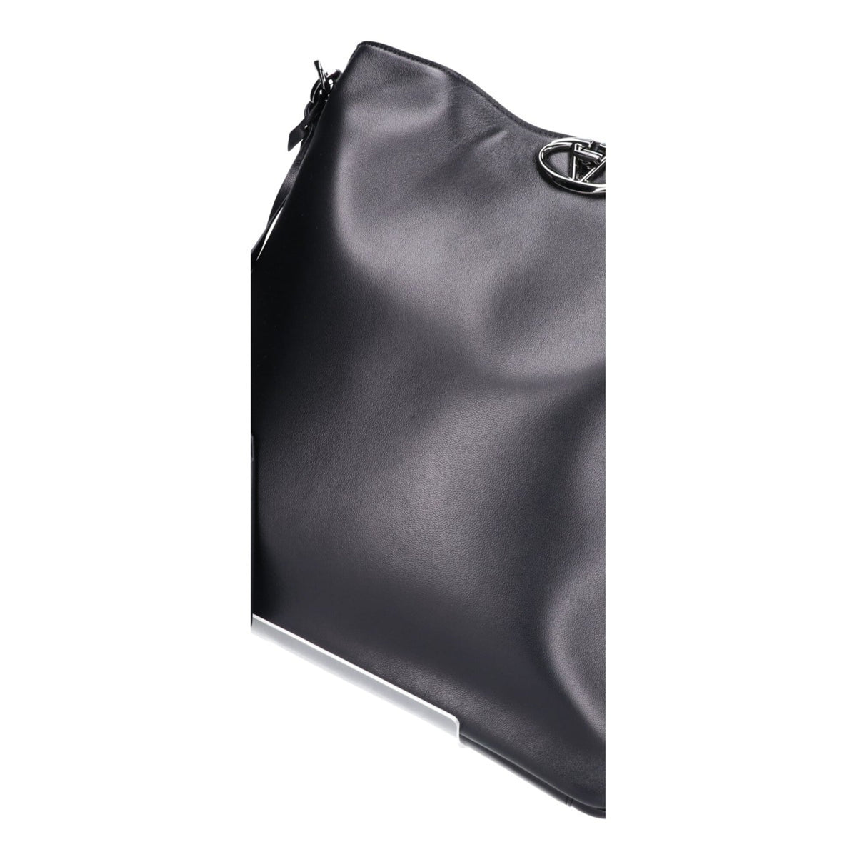 Valentino Black Leather Shoulder Bag (Pre-Owned)