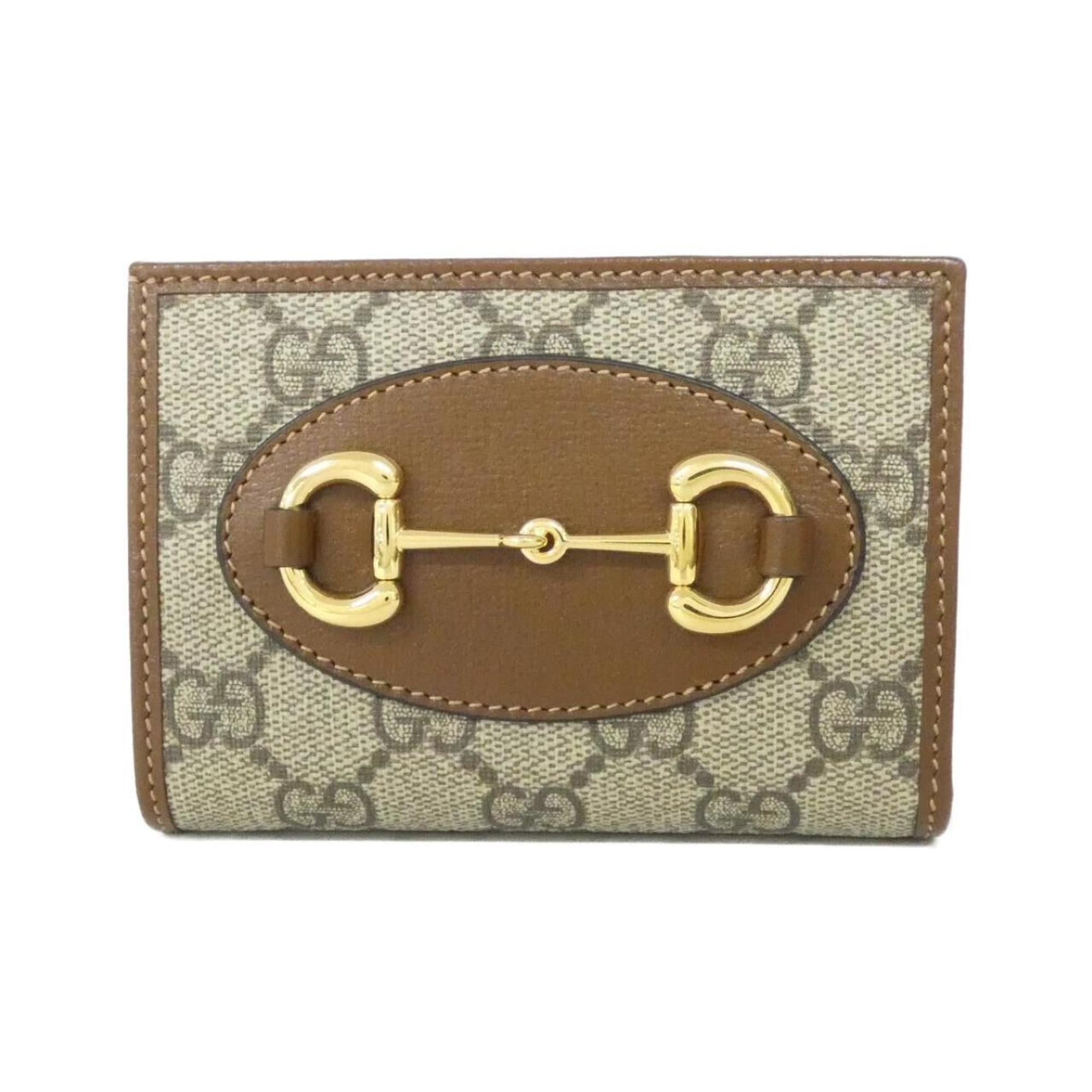 Gucci Beige Brown Gg Supreme Wallet (Bi-Fold) (Pre-Owned)