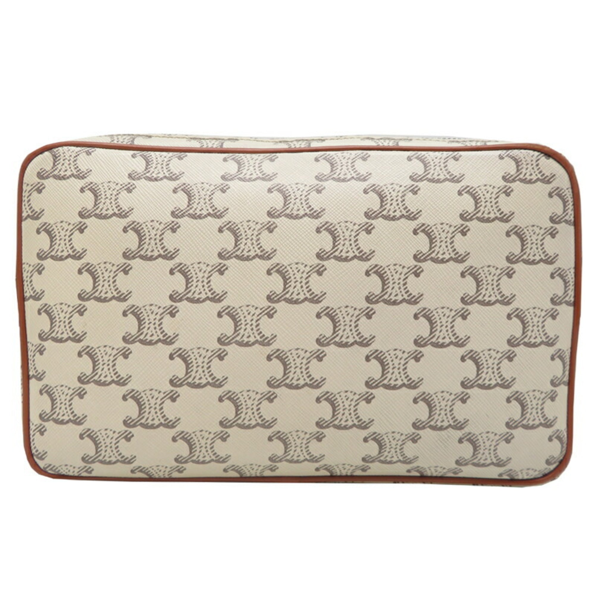 Celine White Pvc Leather Shoulder Bag (Pre-Owned)