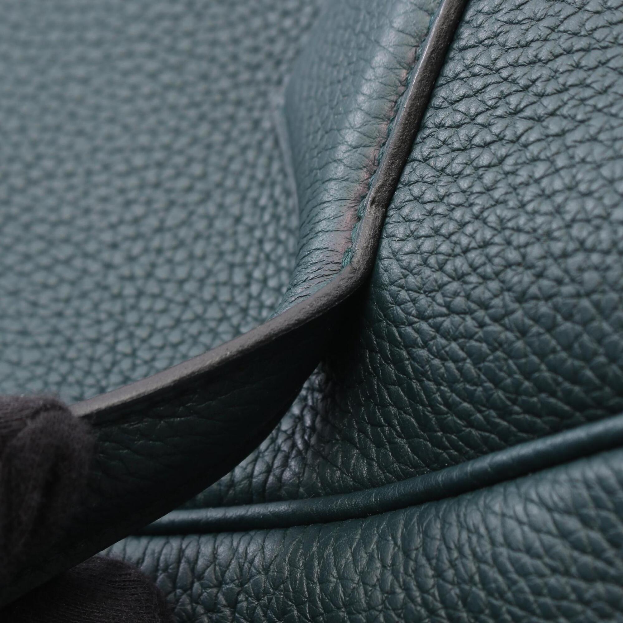 Hermes Green Togo Leather Handbag (Pre-Owned)