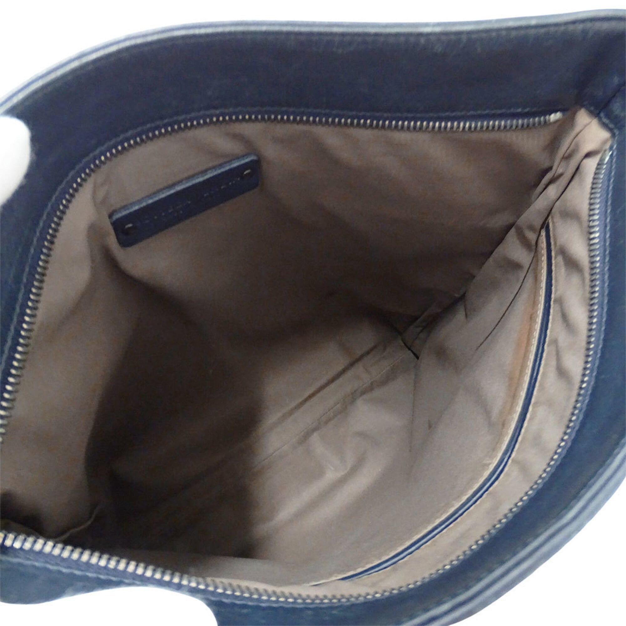 Bottega Veneta Navy Yellow Intrecciato Handbag Shoulder Bag (Pre-Owned)