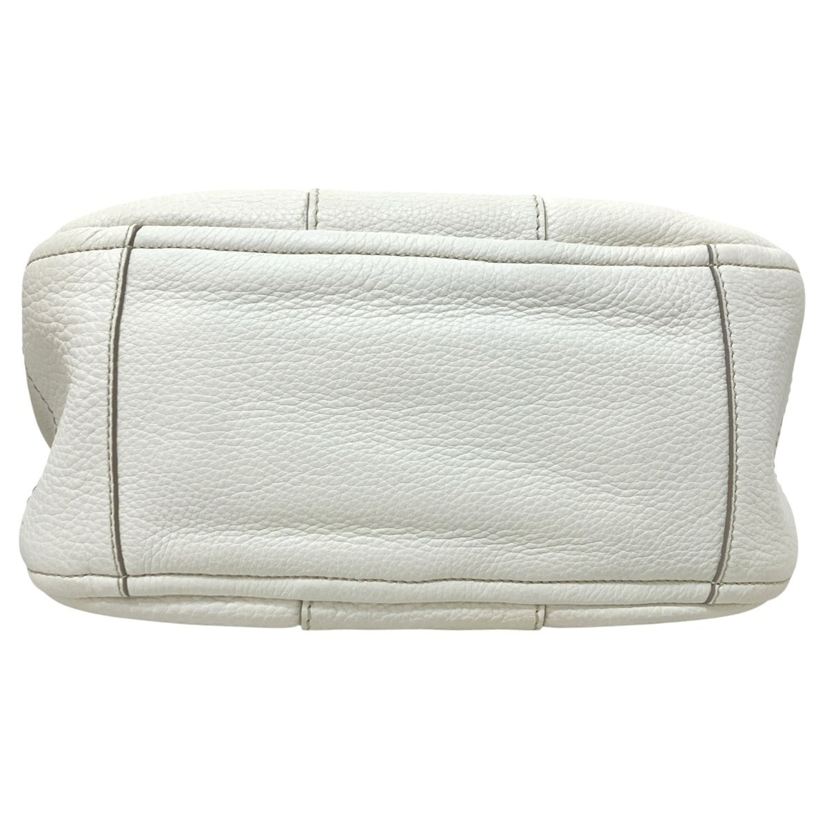 Salvatore Ferragamo White Leather Shoulder Bag (Pre-Owned)