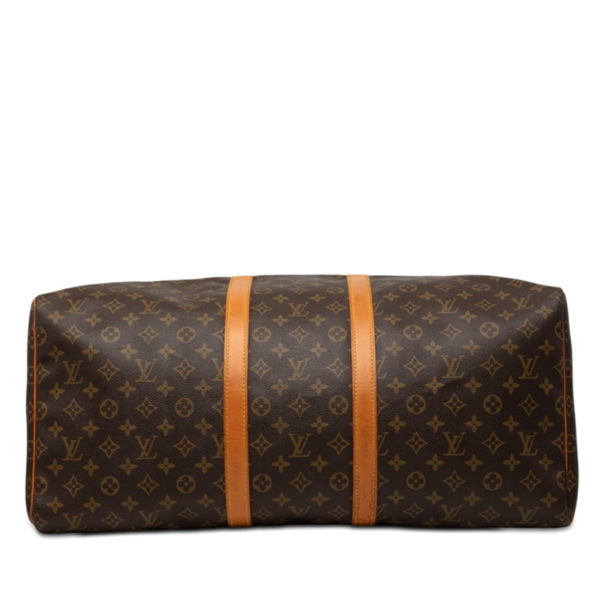 Louis Vuitton Brown Pvc Leather Boston Bag (Pre-Owned)