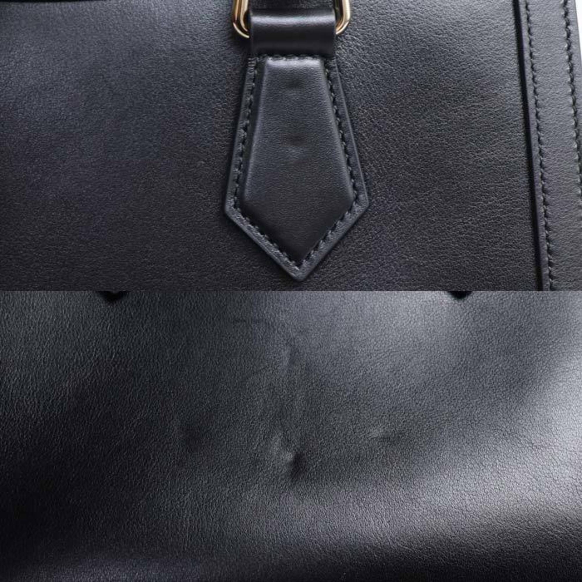 Gucci Black Leather Tote Bag (Pre-Owned)