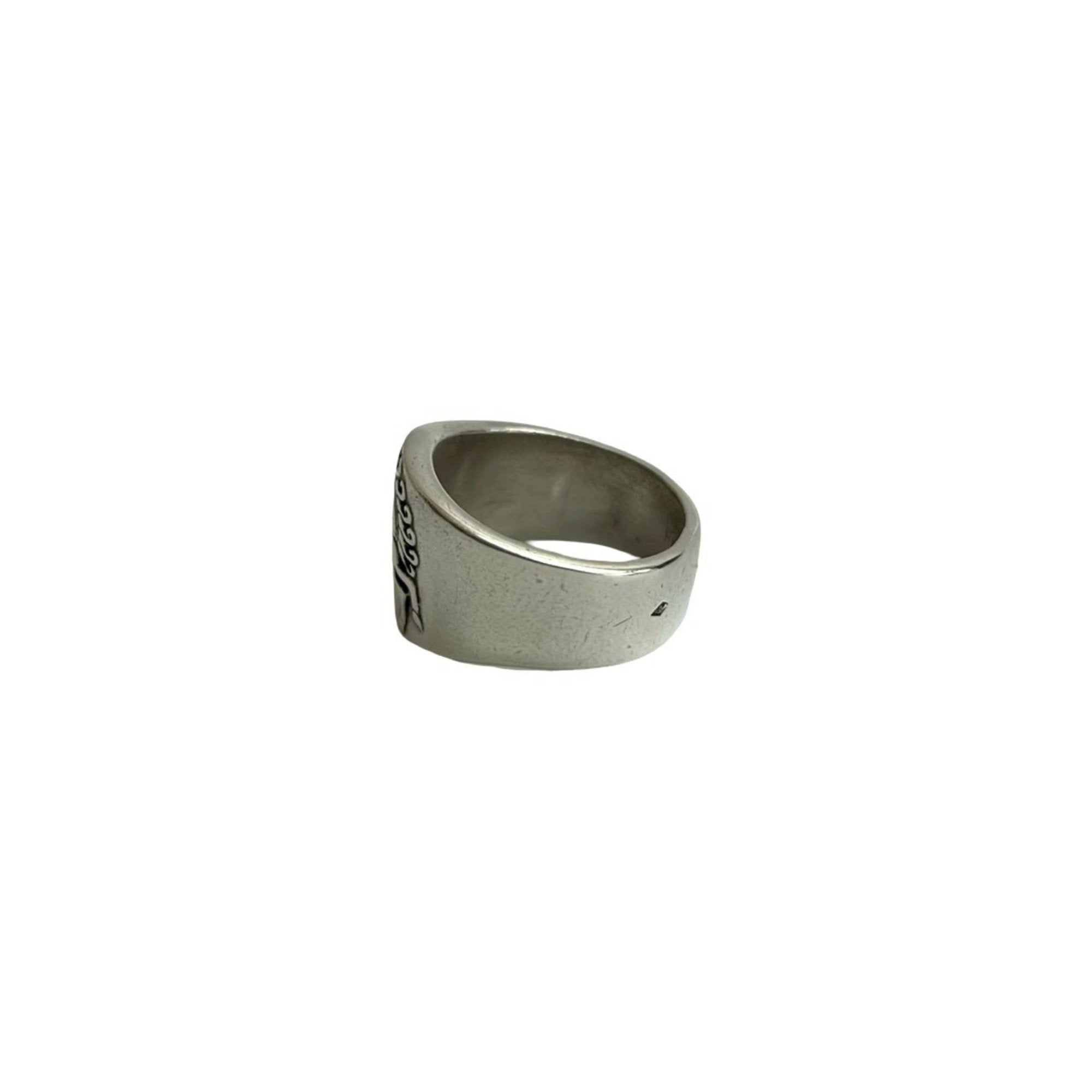 Hermes Silver Silver 925 Band Ring (Pre-Owned)
