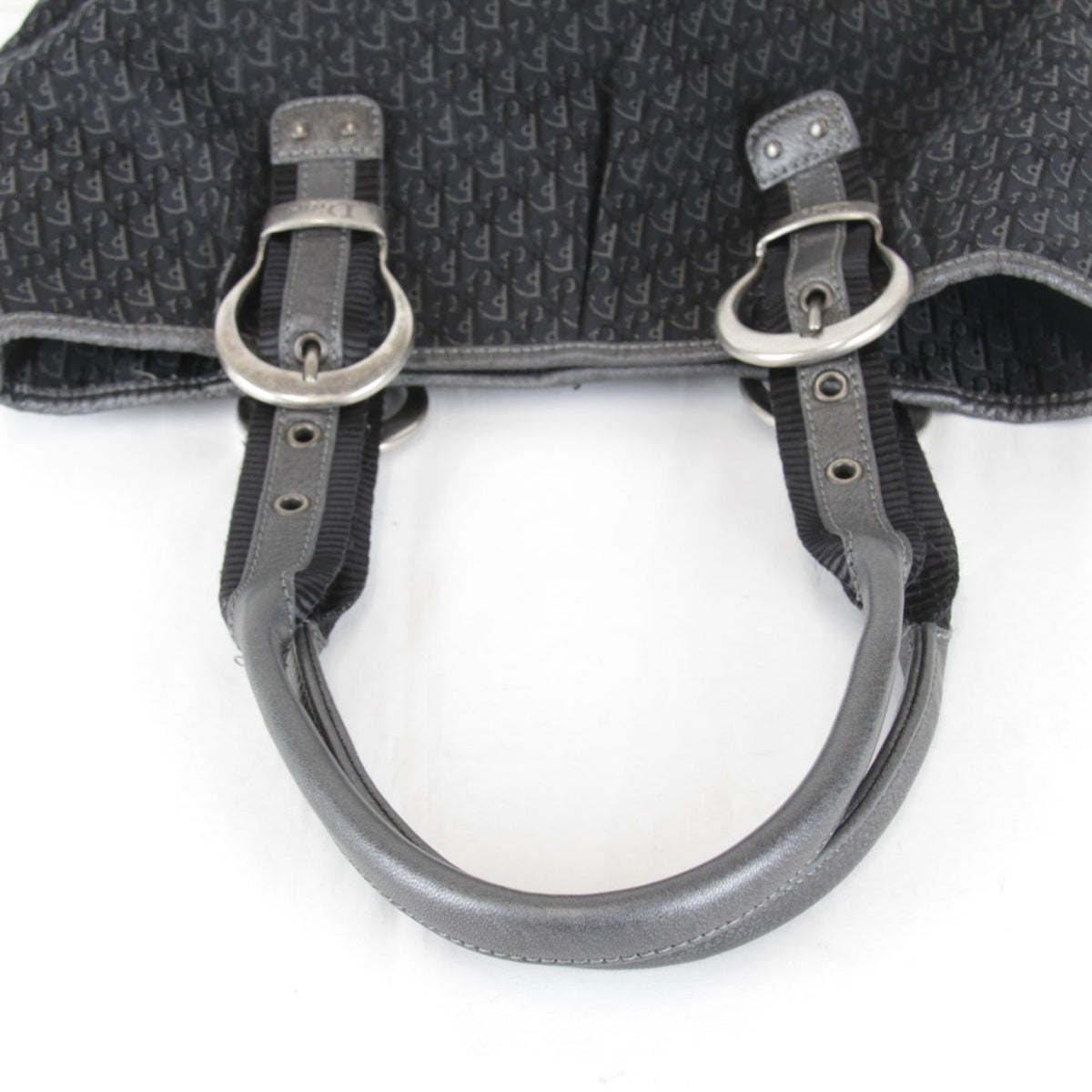 Christian Dior Trotter Black Canvas Tote Bag (Pre-Owned)