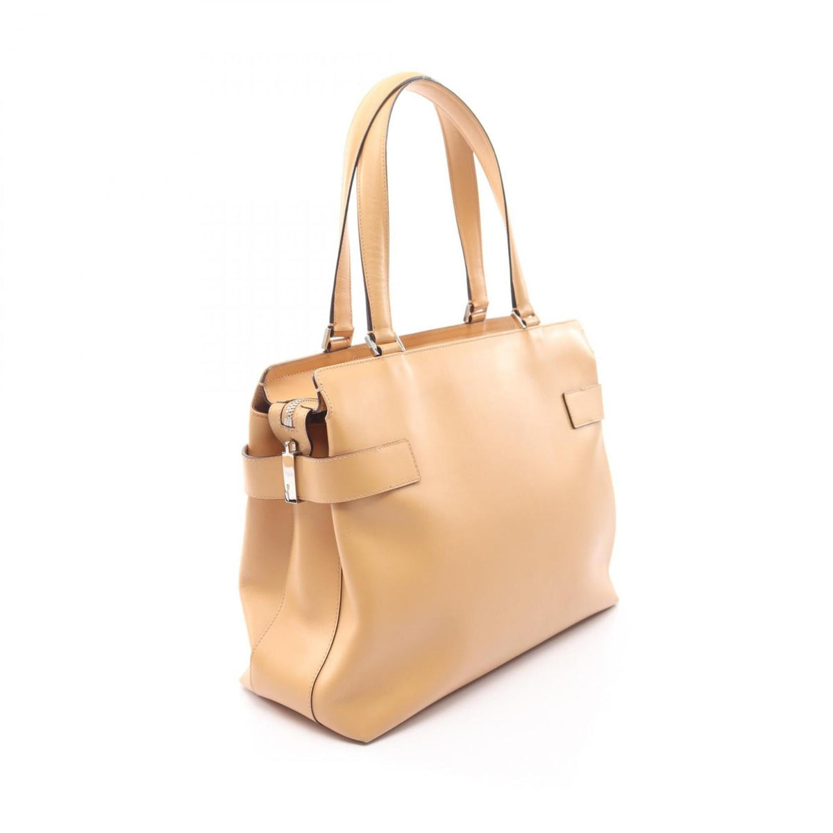 Salvatore Ferragamo Beige Leather Handbag (Pre-Owned)