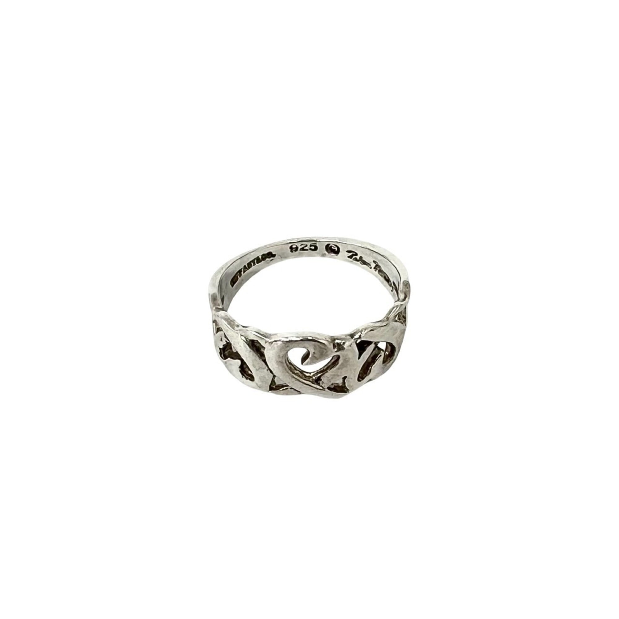 Tiffany Silver Silver 925 Band Ring (Pre-Owned)