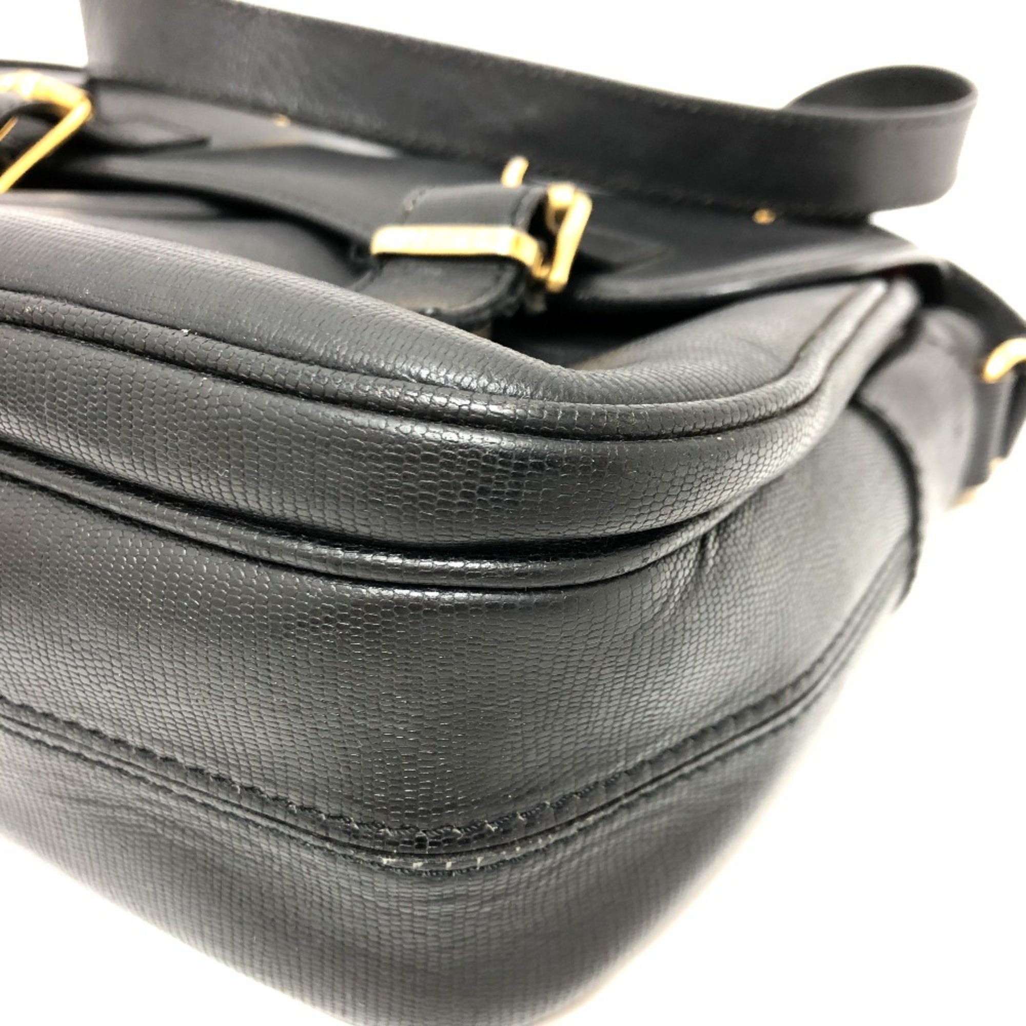 Celine Black Leather Shoulder Bag (Pre-Owned)