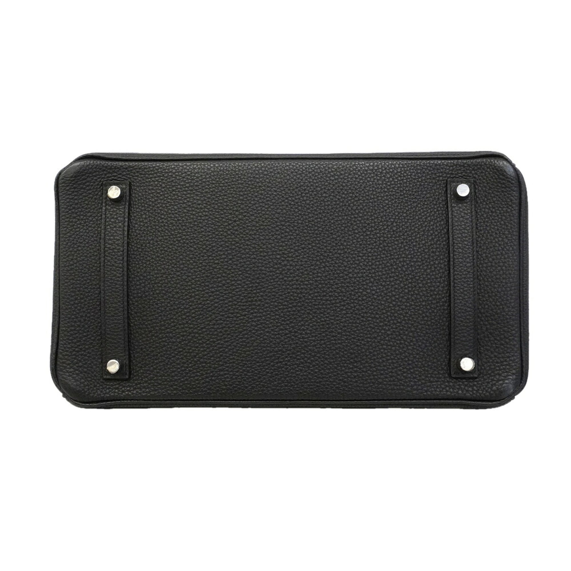 Hermes Black Togo Leather Handbag (Pre-Owned)