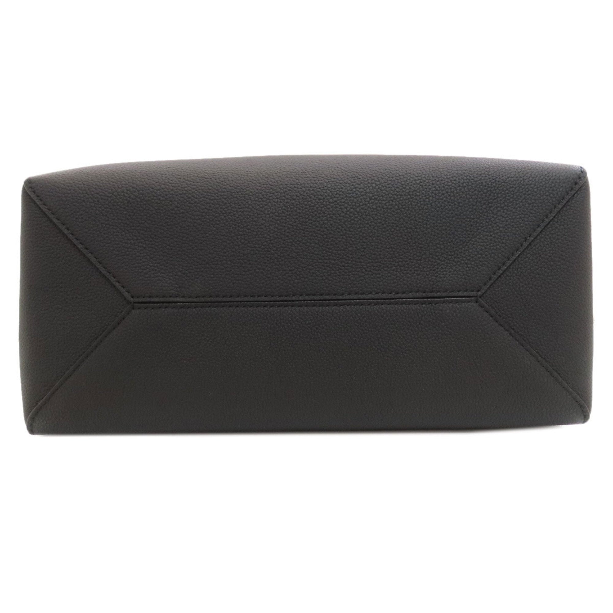 Louis Vuitton Black Leather Tote Bag (Pre-Owned)