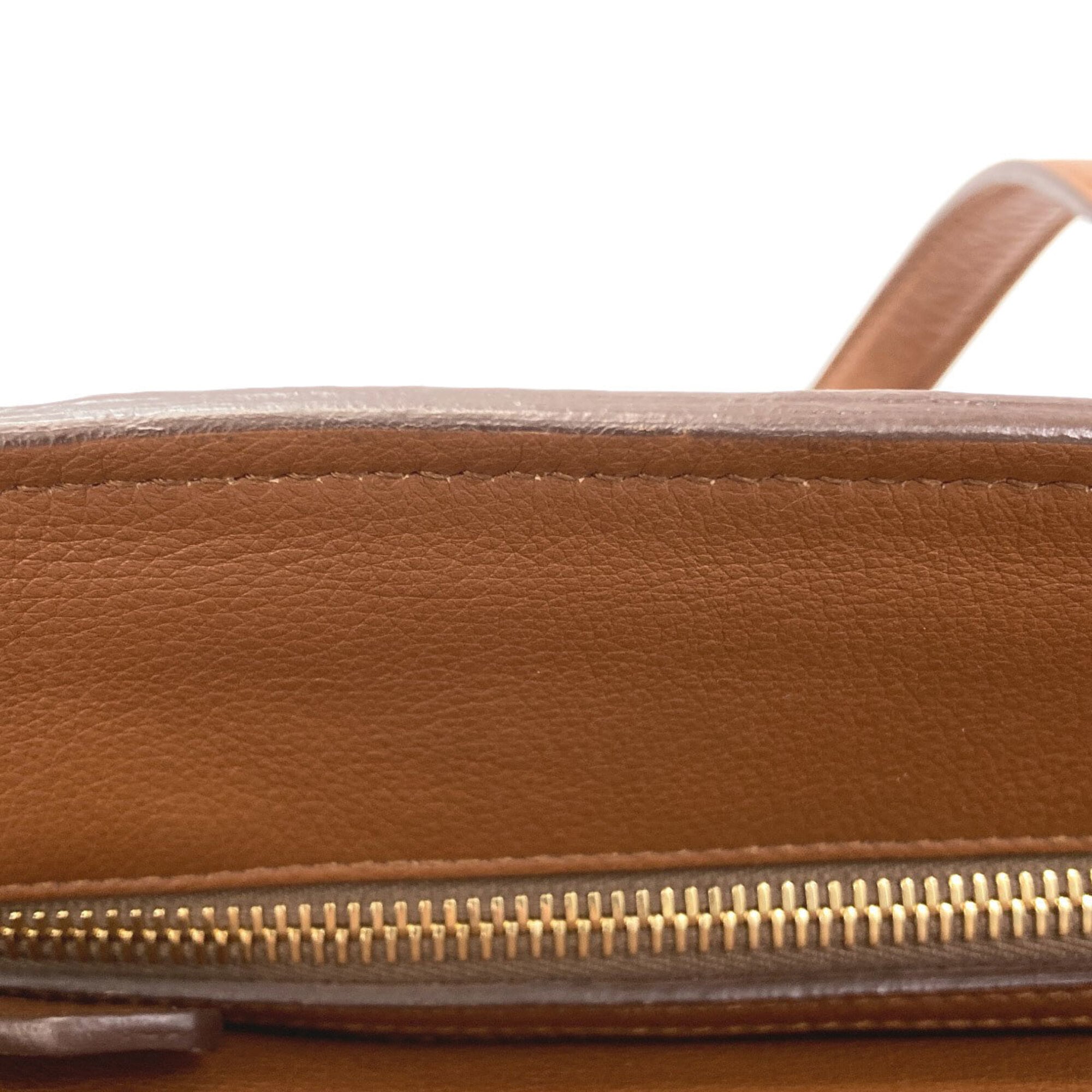 Miu Miu Brown Leather Tote Bag (Pre-Owned)