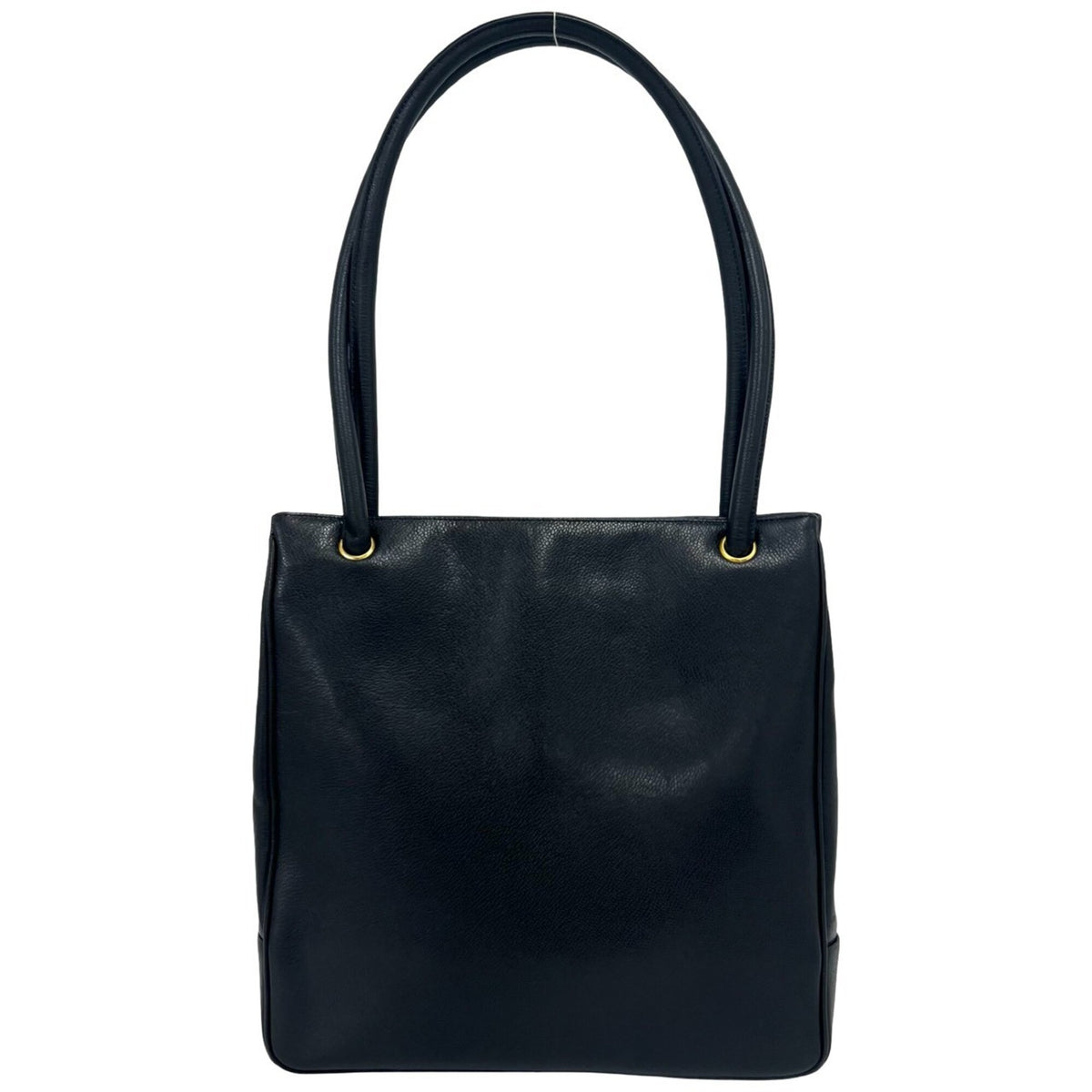 Chanel Black Grained Calfskin Tote Bag (Pre-Owned)