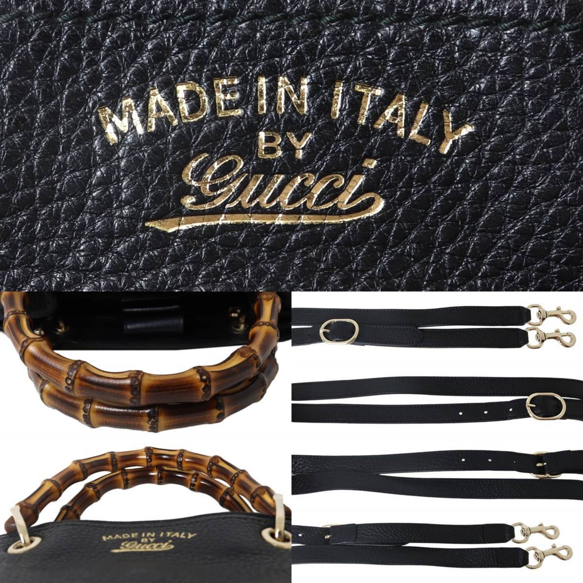 Gucci Black Handbag Shoulder Bag (Pre-Owned)