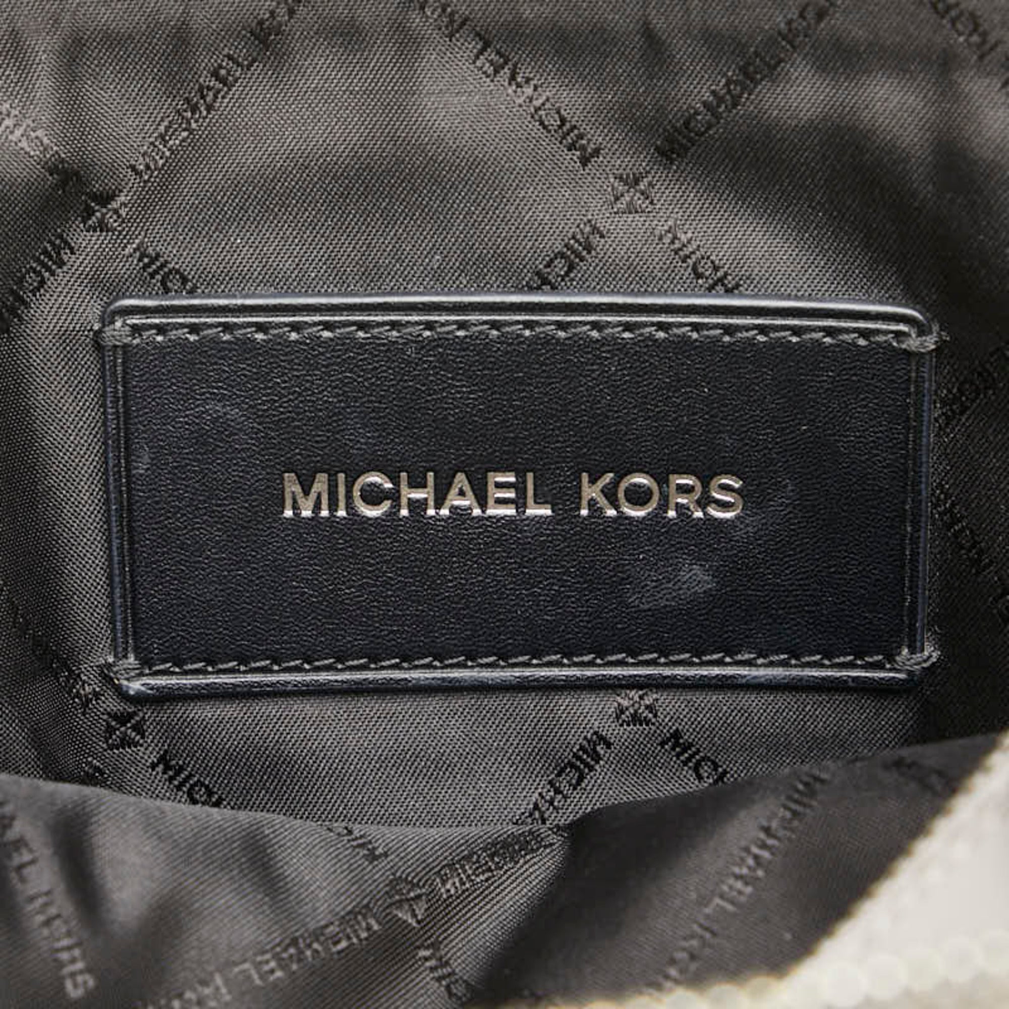 Michael Kors Gray Leather Handbag Shoulder Bag (Pre-Owned)