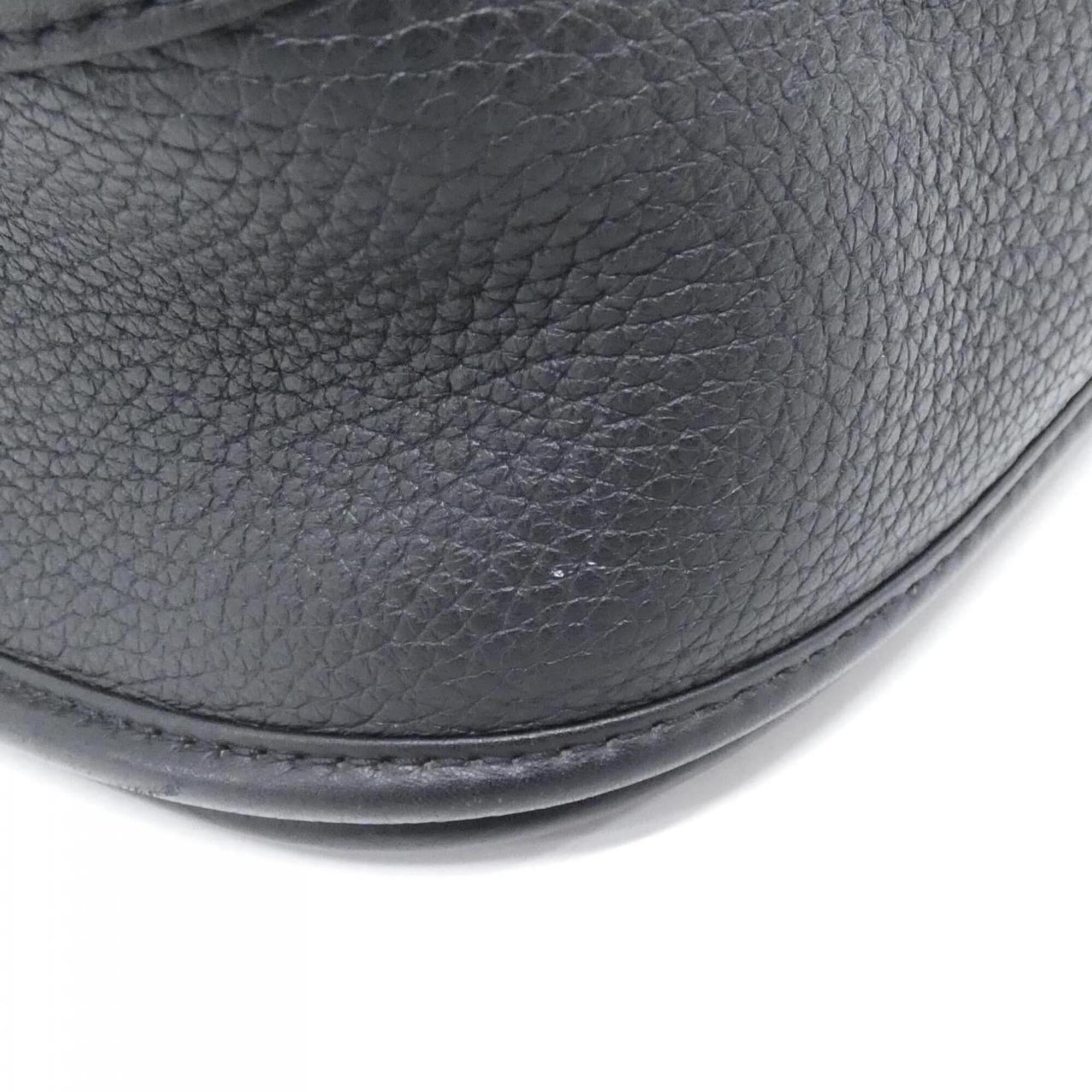 Hermes Black Taurillon Clemence Leather Shoulder Bag (Pre-Owned)