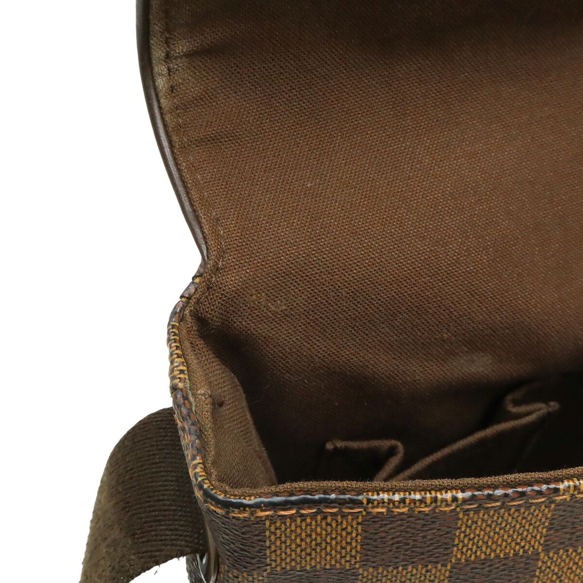 Louis Vuitton Brown Damier Canvas Pvc Handbag Shoulder Bag (Pre-Owned)