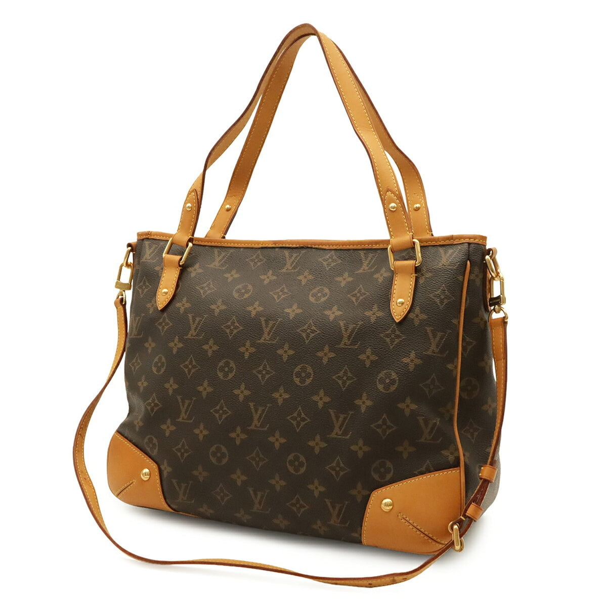 Louis Vuitton Brown Monogram Canvas Pvc Coated Canvas Shoulder Bag Tote Bag (Pre-Owned)