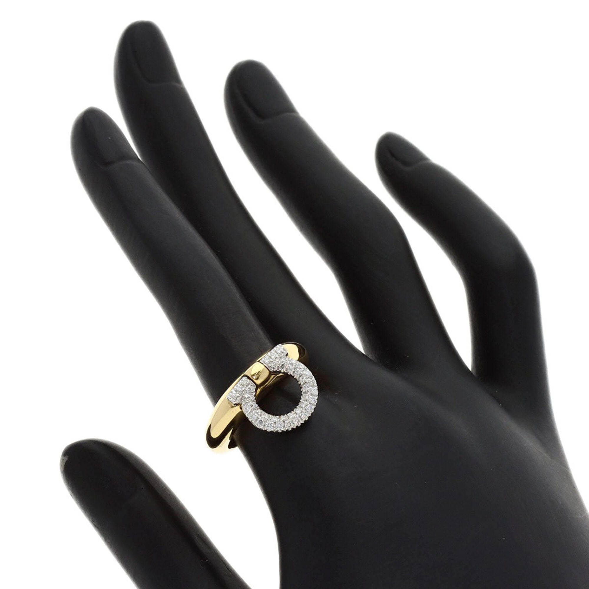 Salvatore Ferragamo Yellow Gold (18K) Band Ring (Pre-Owned)