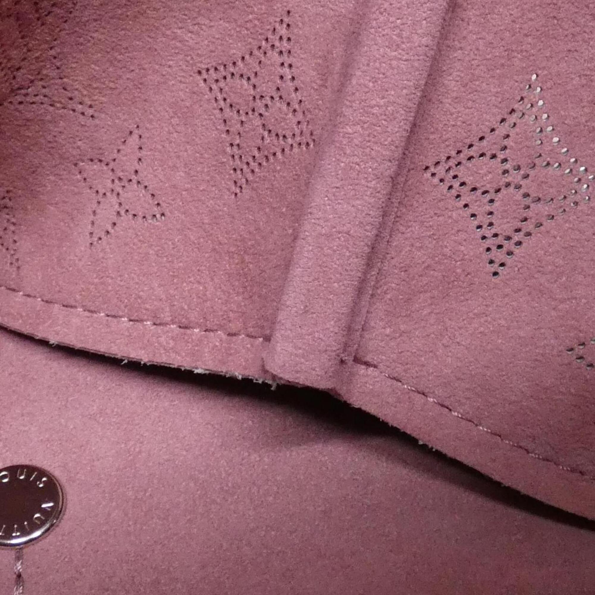 Louis Vuitton Mahina Lilac Leather Shoulder Bag (Pre-Owned)