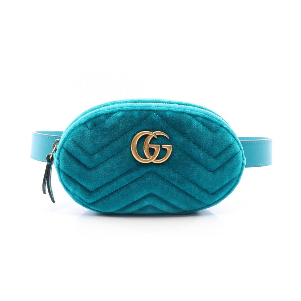 Gucci Green Fabric Leather Fanny Pack (Pre-Owned)