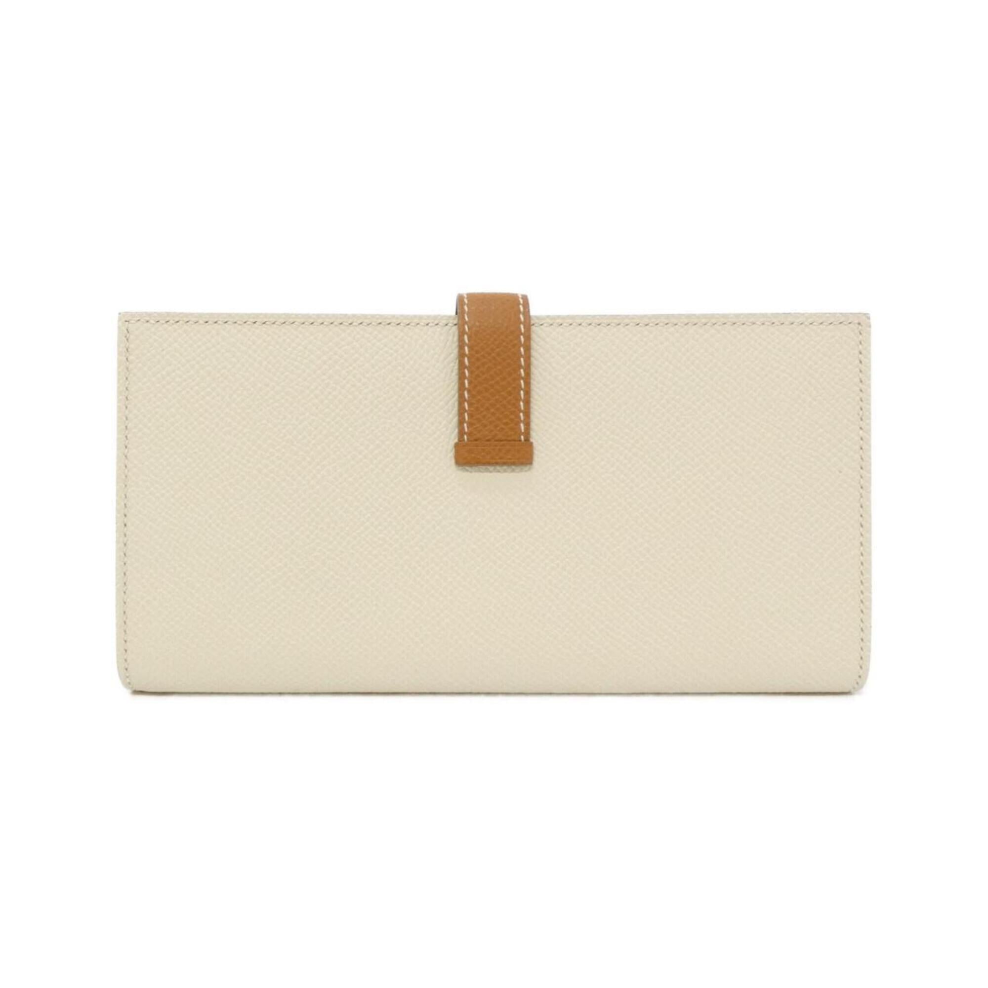 Hermes Bearn Epsom Leather Long Wallet (Bi-Fold) (Pre-Owned)
