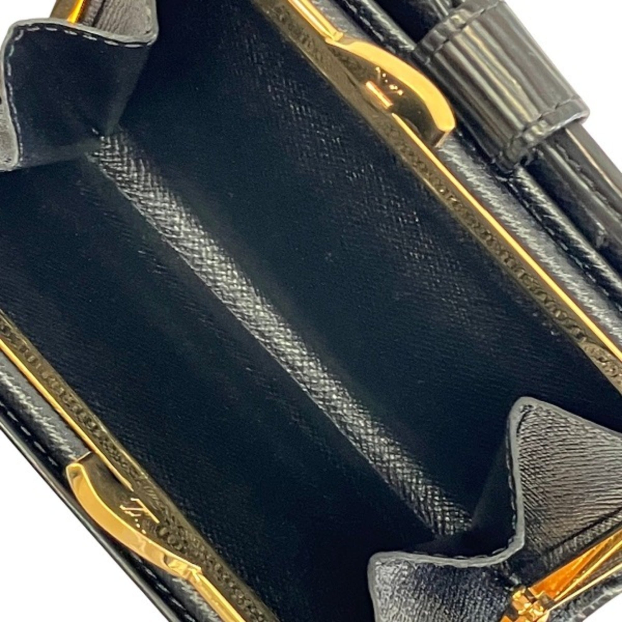 Louis Vuitton Epi Black Epi Leather Wallet (Bi-Fold) (Pre-Owned)