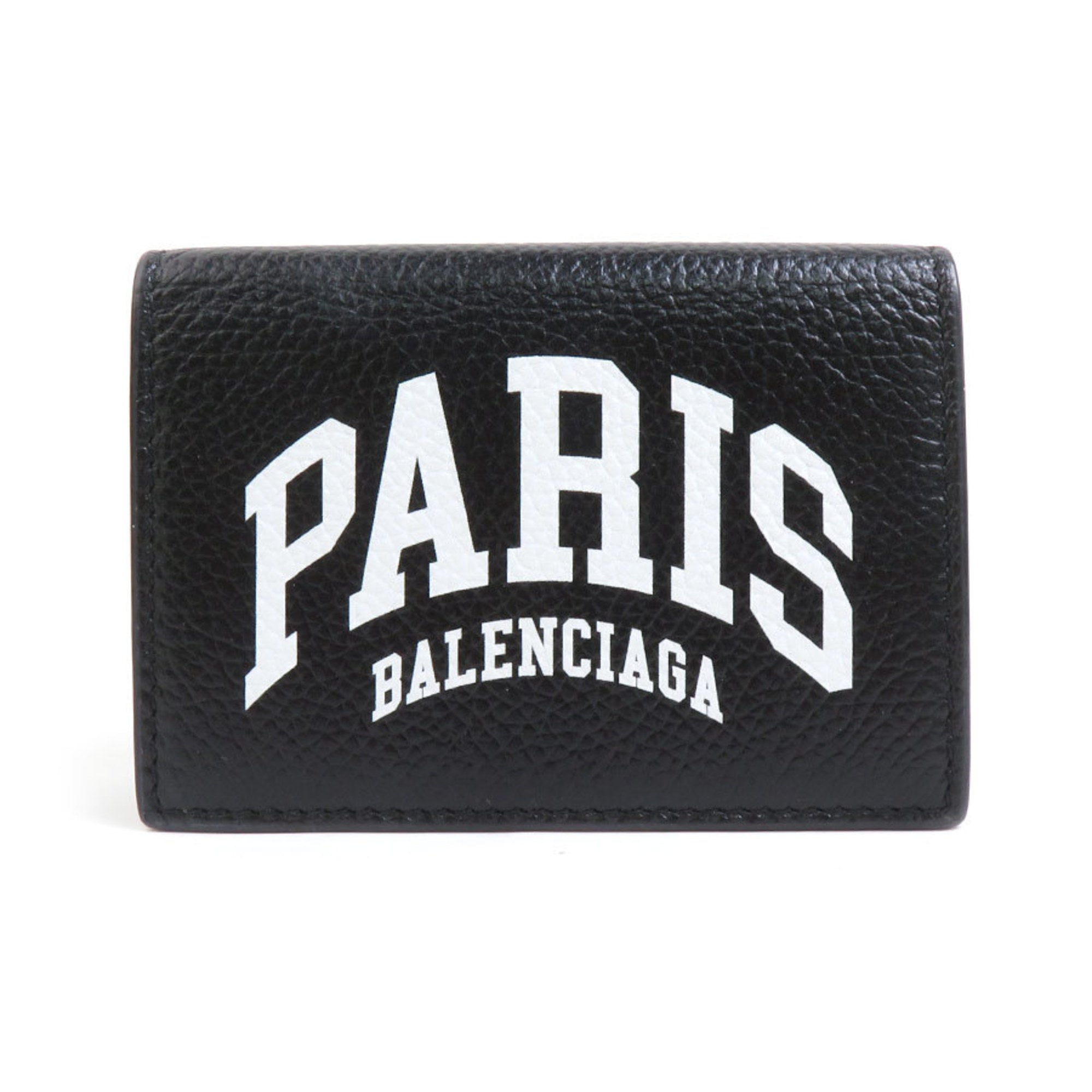 Balenciaga Black Leather Wallet (Tri-Fold) (Pre-Owned)